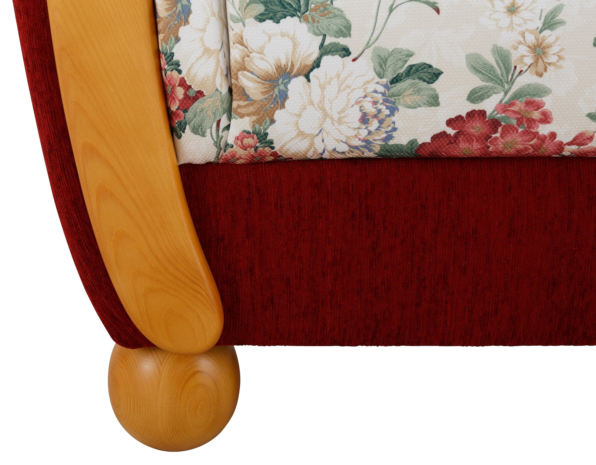 Home affaire 3-Sitzer »Milano, bequemes Sofa mit geschwungenen Armlehnen, Landhaus-Stil«