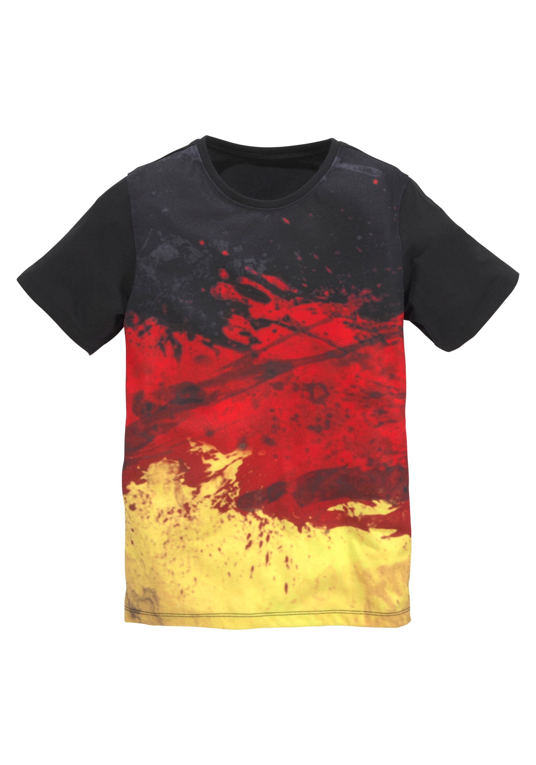 Fotodruck Deutschland«, - leuchtenden T-Shirt auf versandkostenfrei »Fanshirt KIDSWORLD im