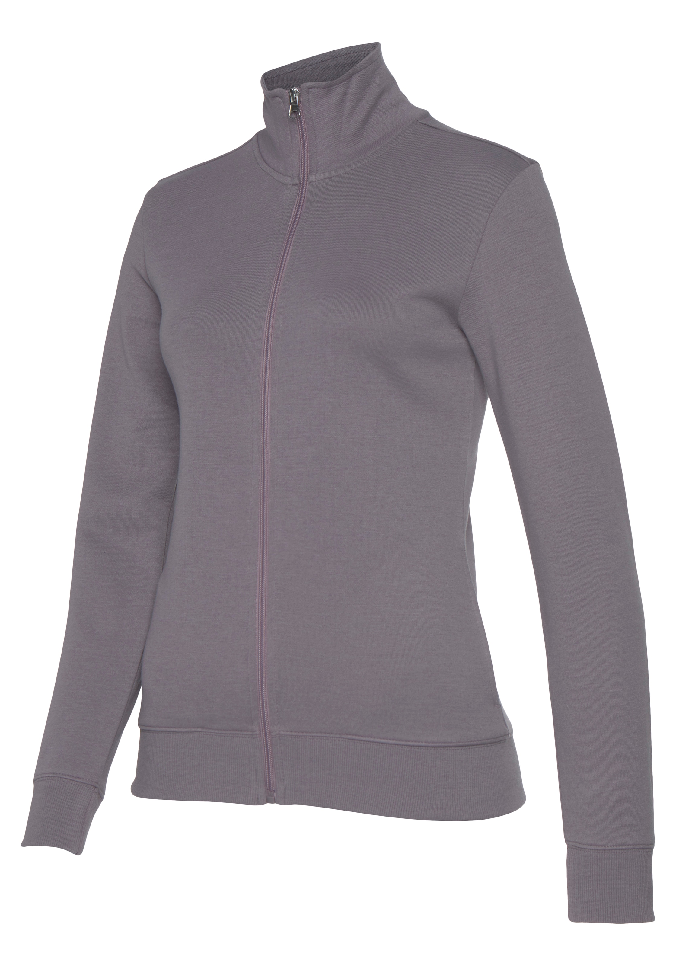 Bench. Loungewear Sweatjacke, (1 tlg.), mit bestickten Stehkragen, Loungeanzug