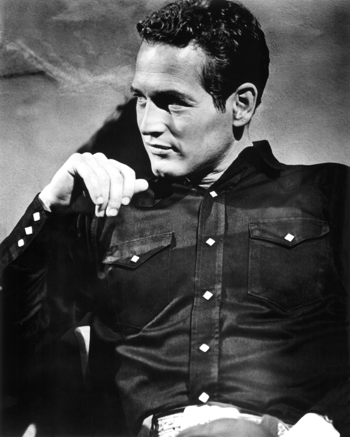 queence Acrylglasbild »Paul Newman«, Schwarz-Weiss-Mann-Stars-Portrait-Foto-Film, Fine Art-Print in Galeriequalität