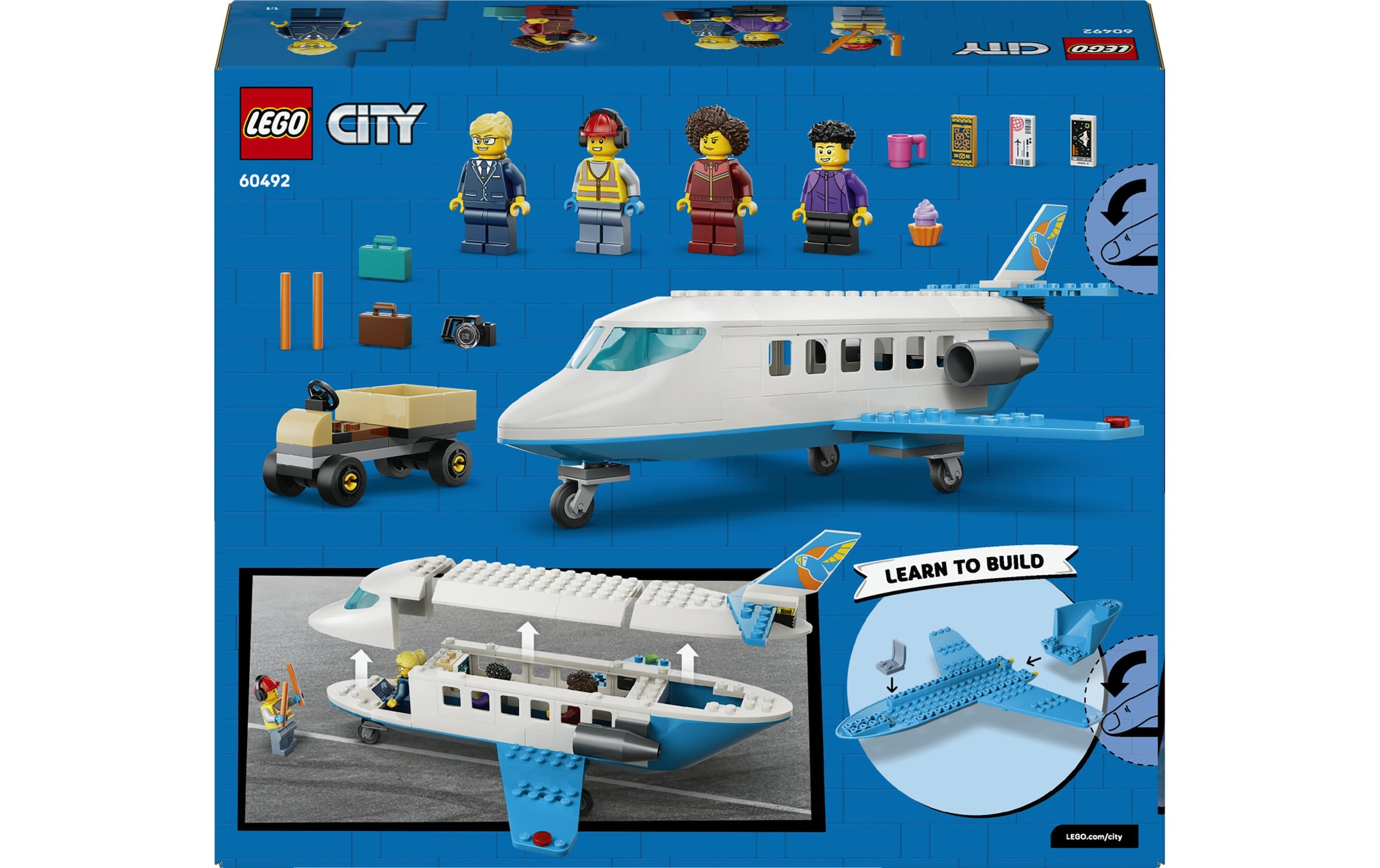 LEGO® Pions de construction »Passagierjet (60492), LEGO City« fabriqué en Europe