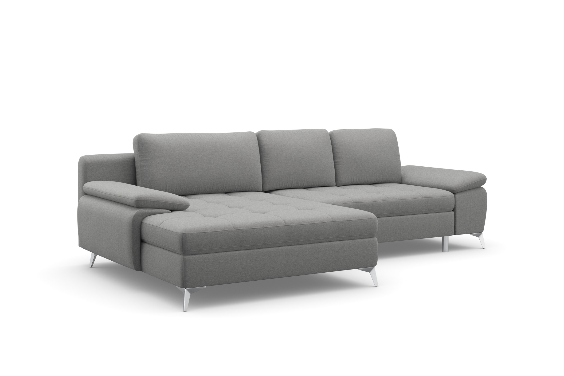 sit&more Ecksofa »Latigo L-Form«, mit Mega-Recamiere, wahlweise mit Bettfunktion und Bettkasten