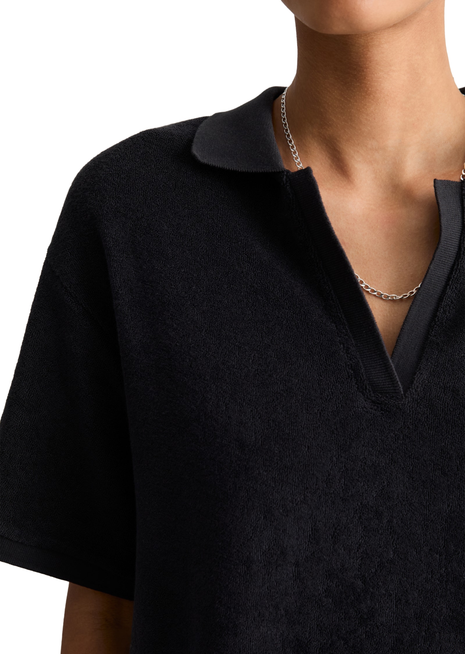 Marc O'Polo DENIM Robe polo Sans poches Frottee-Polokleid regular aus Organic Cotton