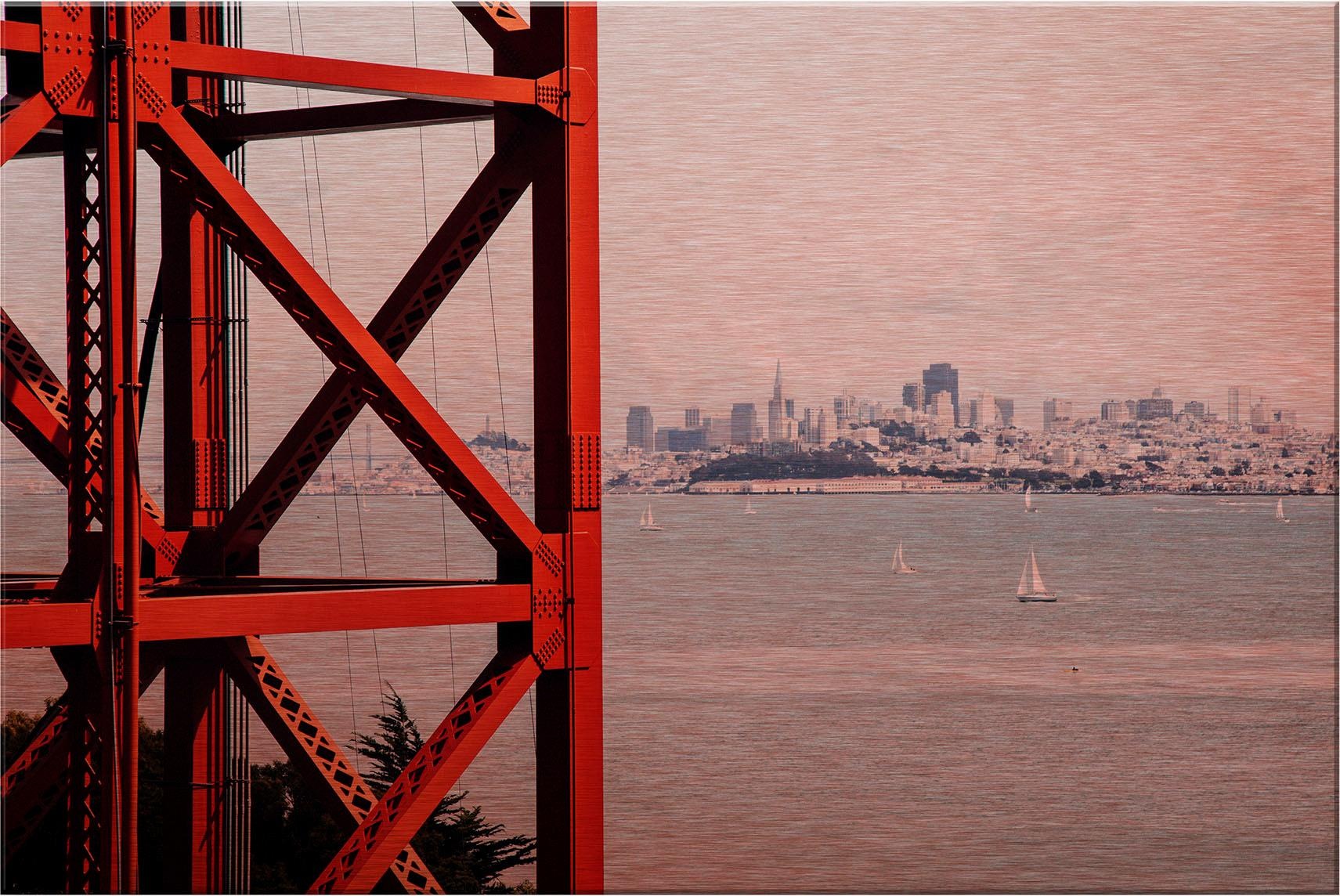 Image of Wall-Art Alu-Dibond-Druck »Vor den Toren von San Francisco«, 60/40 cm bei Ackermann Versand Schweiz