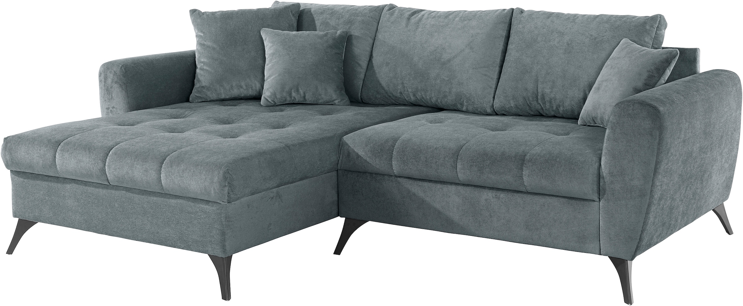 INOSIGN Ecksofa »Lörby L-Form«, Belastbarkeit bis 140kg pro Sitzplatz, auch mit Aqua clean-Bezug