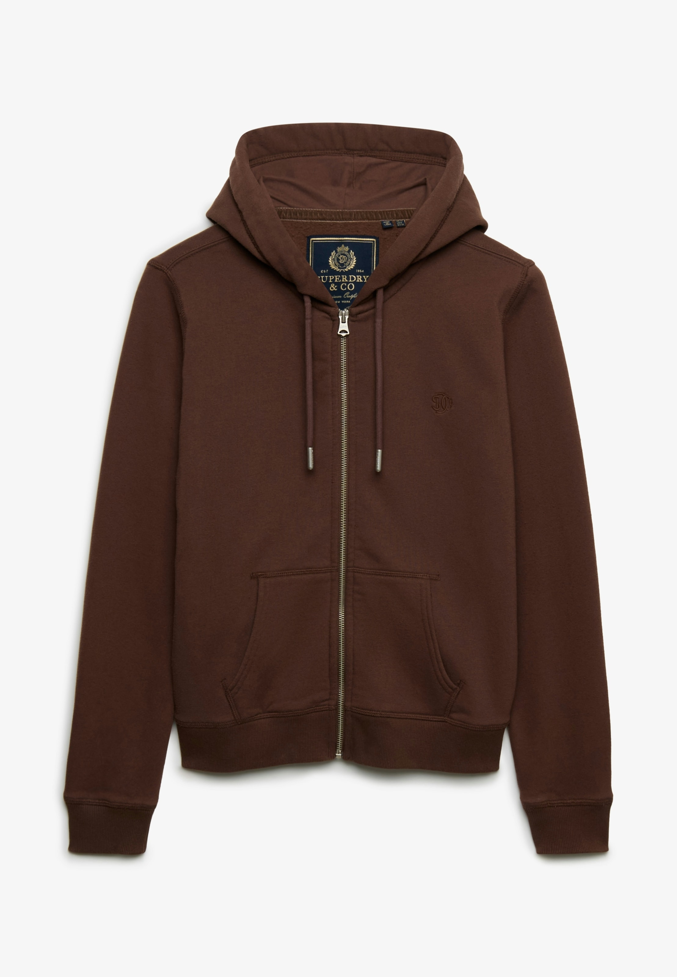 Superdry Kapuzensweatjacke »SIGNATURE EMB ZIPHOOD« Baumwollmischung, relaxed fit