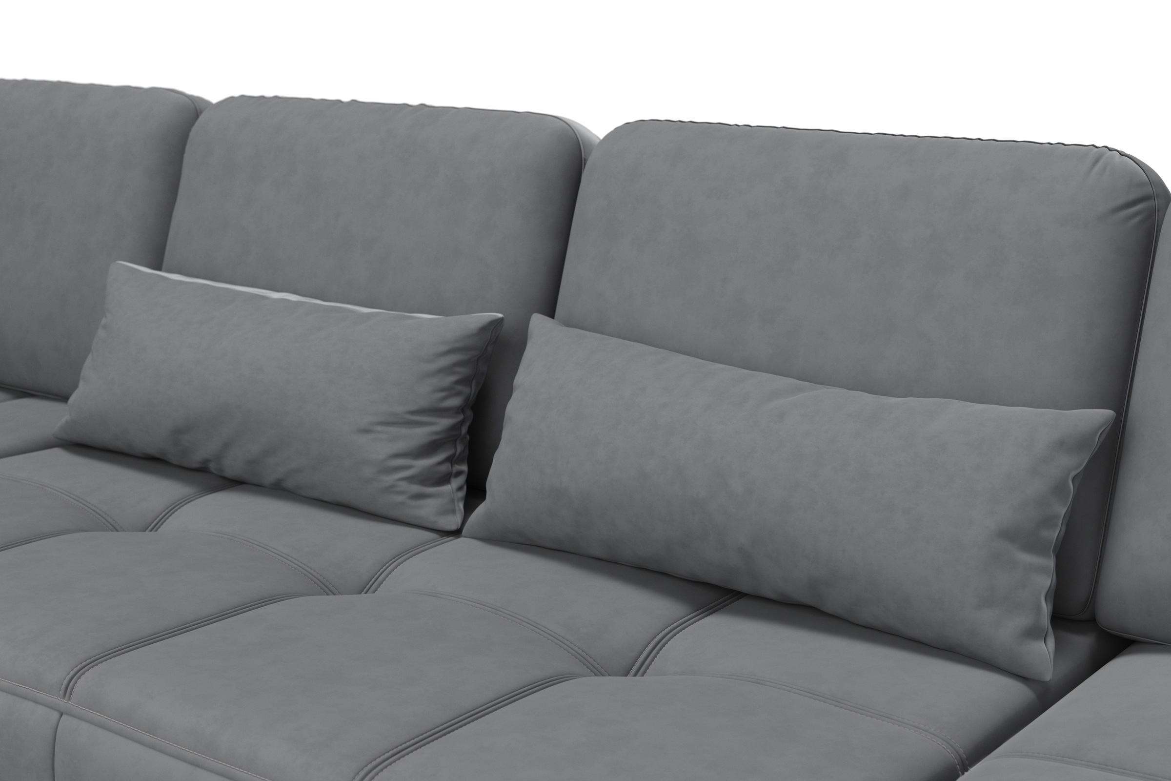 sit&more Wohnlandschaft »Bendigo U-Form« inklusive Sitztiefenverstellung, Bodenfreiheit 15 cm, in 2 Fussfarben