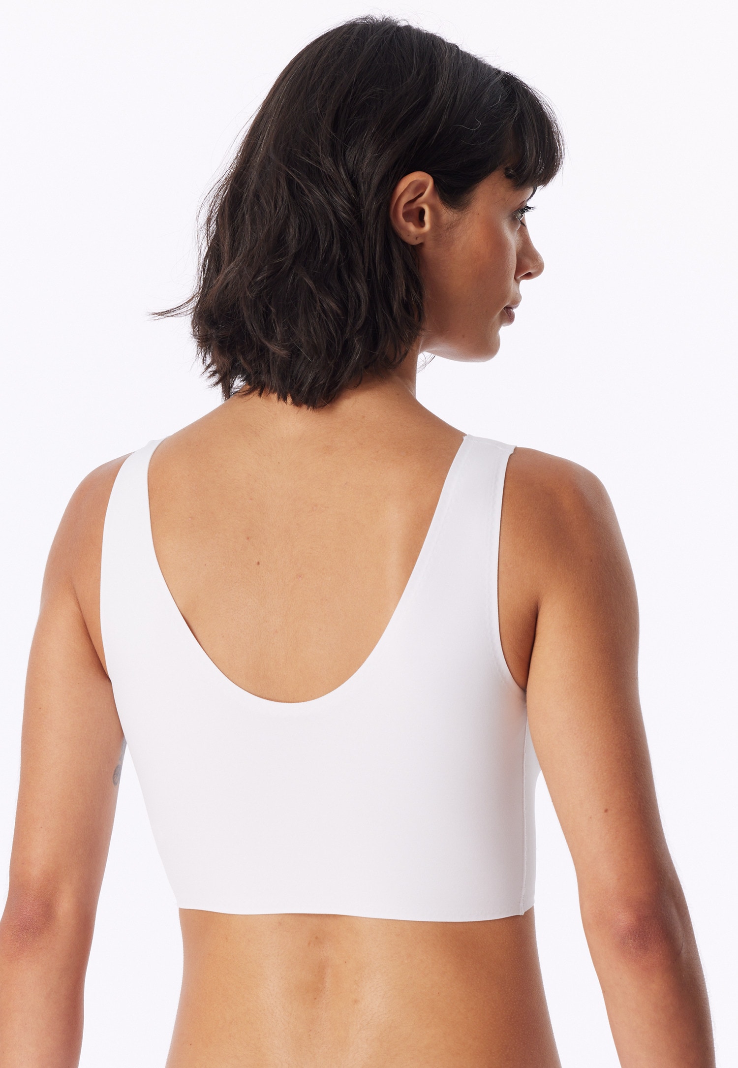 Schiesser Bustier »Invisible Soft« Microfaser, Lasercut-Abschlüsse, V-Ausschnitt