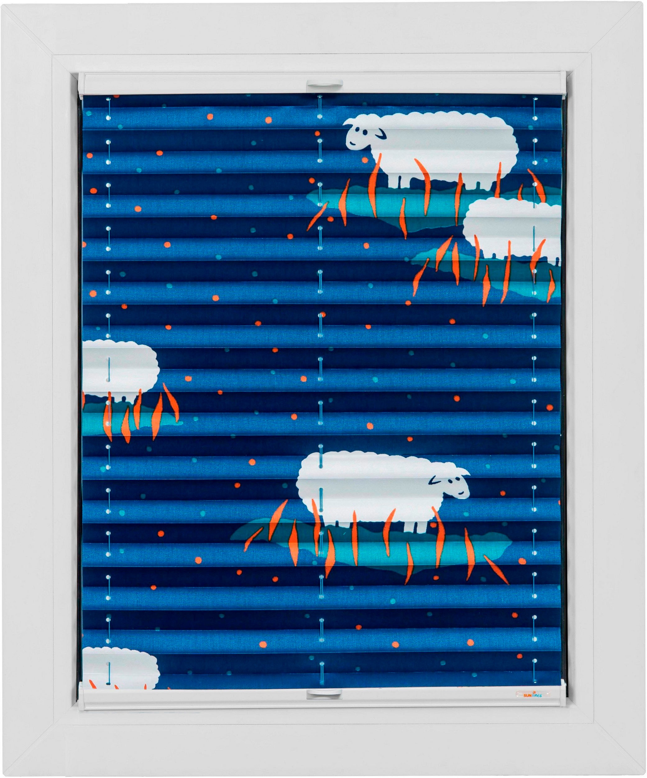 Image of sunlines Plissee nach Mass »Classic Style Schäfchen«, verdunkelnd, Perlreflex-beschichtet, mit Bohren, verspannt bei Ackermann Versand Schweiz