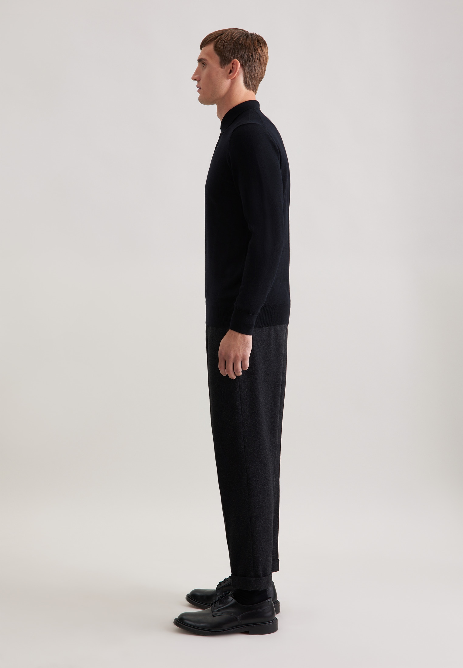 seidensticker Polokragenpullover »Schwarze Rose« 1/1 Kragen Uni