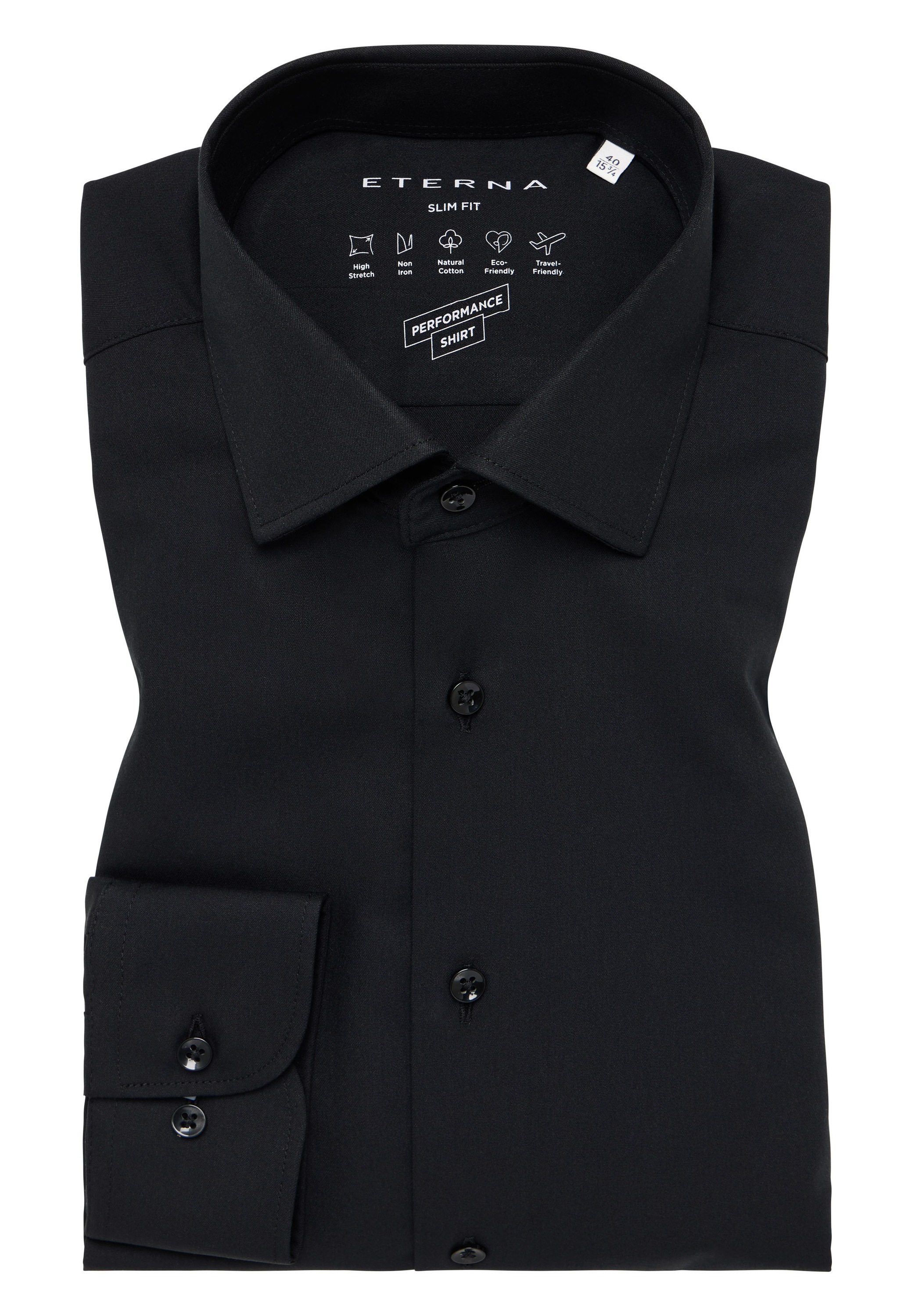 Eterna Langarmhemd »SLIM FIT« NON IRON (bügelfrei)