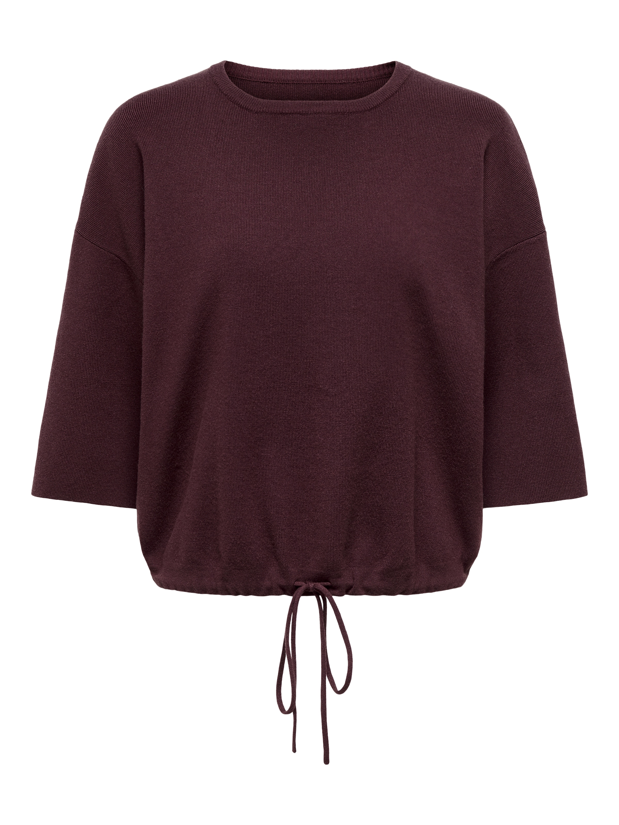 ONLY Pull à manches courtes »ONLSITERI SS LOOSE TIE O-NECK TOP CC KNT«