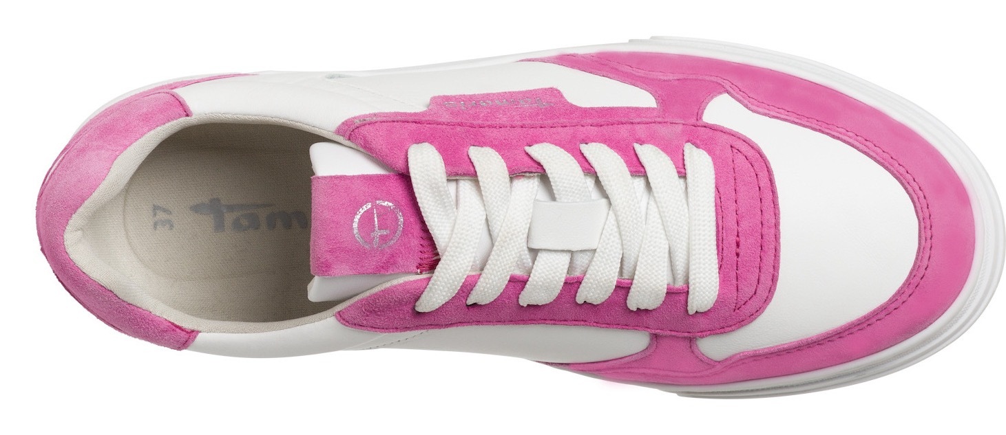 Tamaris Sneaker, mit praktischem Wechselfussbett, Freizeitschuh, Halbschuh, Schnürschuh