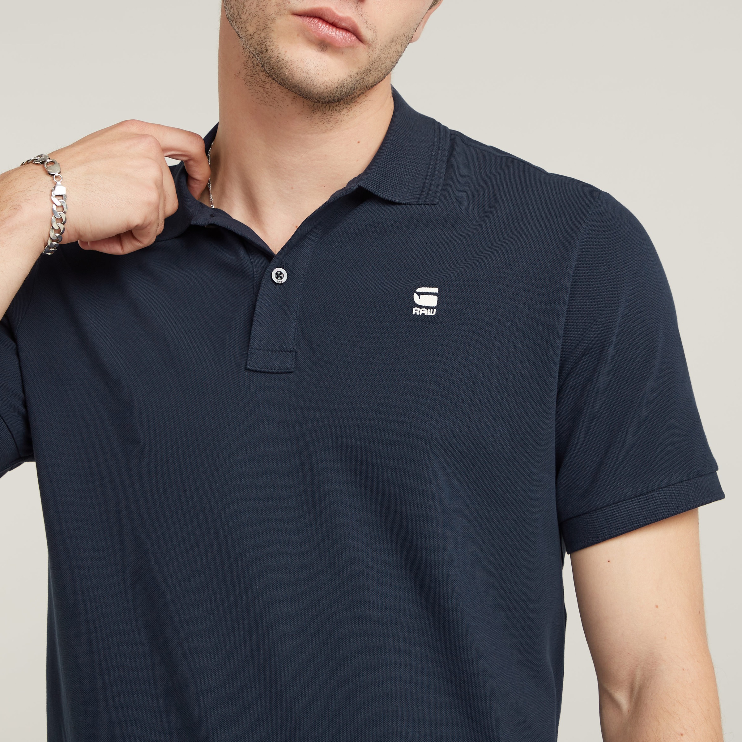 G-STAR Poloshirt »Dunda Slim Fit« Logostickerei auf der Brust
