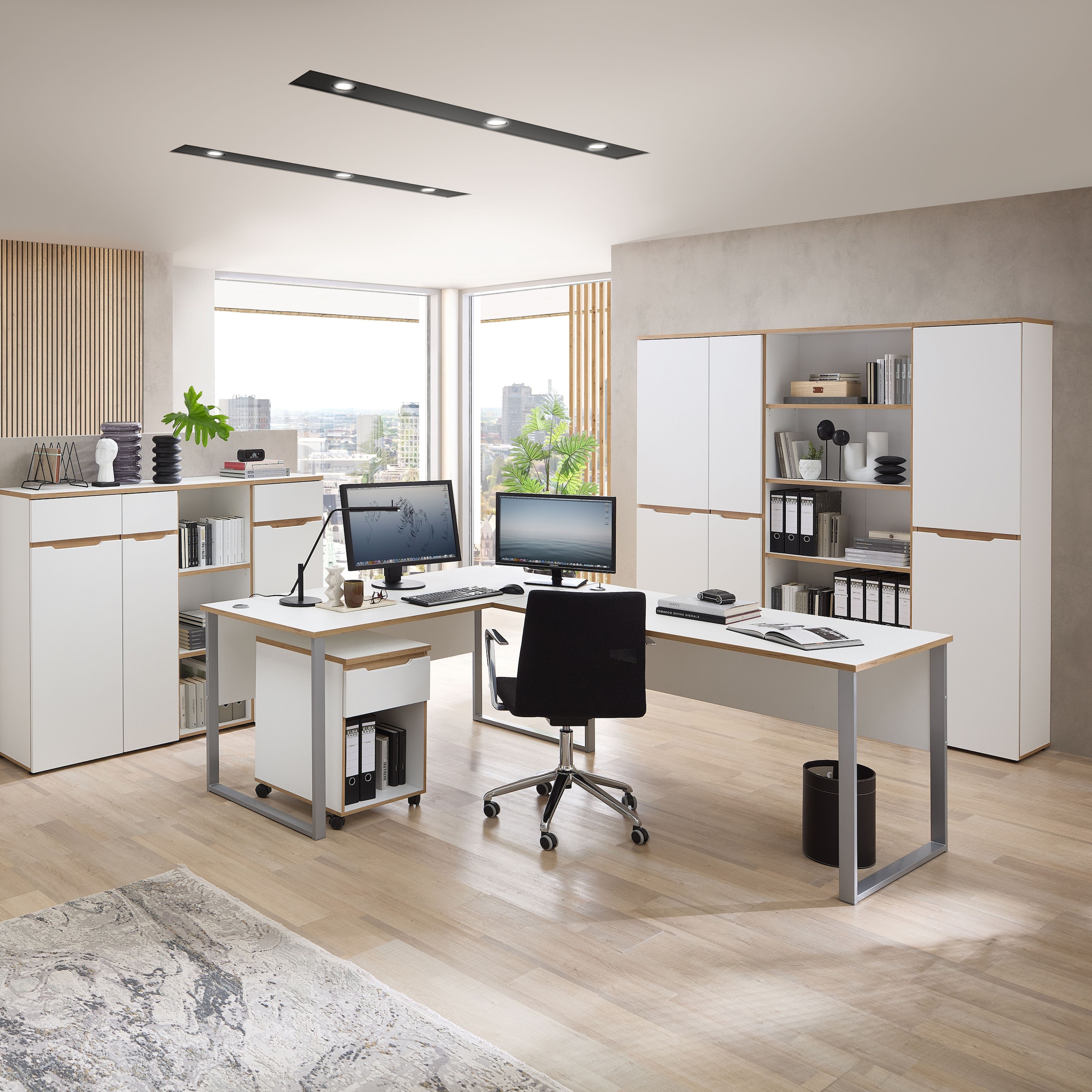 Innostyle Armoire de classement »Memphis Aktenschrank, 45x197x38cm (B/H/T)« 1 cuis tlg. 1 porte, soft-close, protection de chant ABS