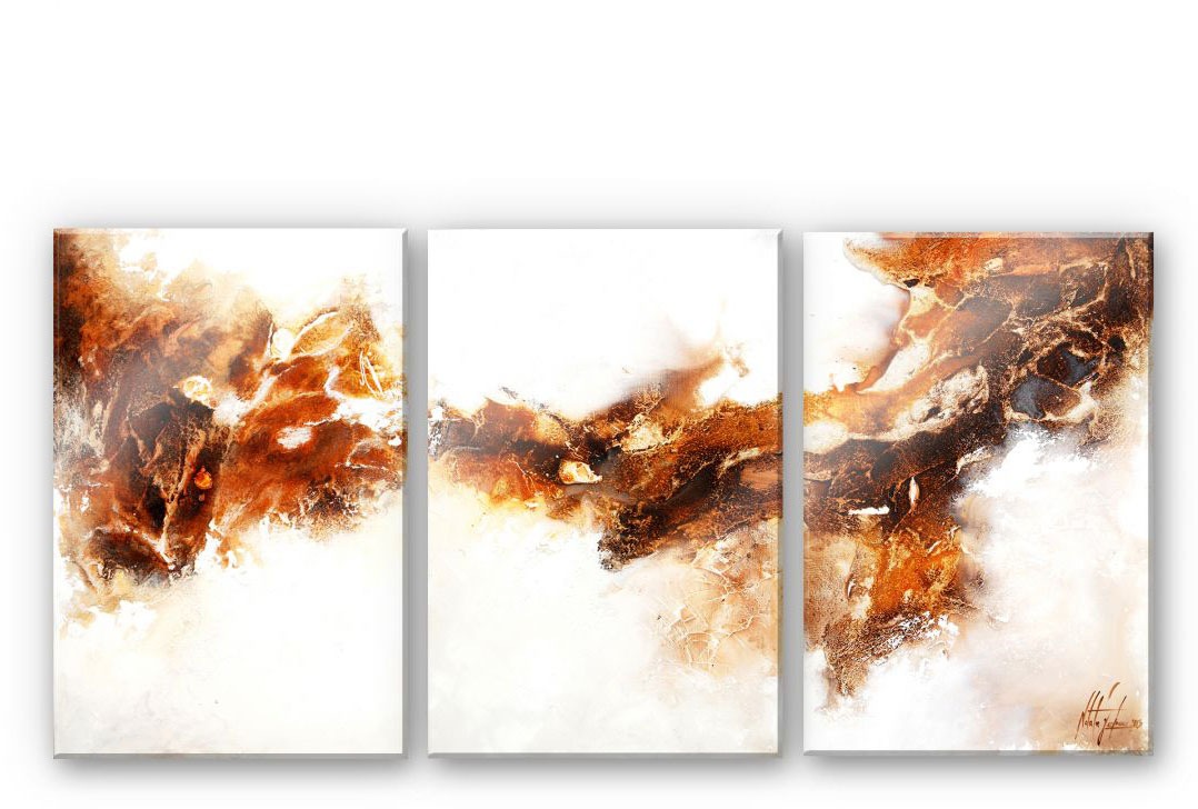 Image of Wall-Art Mehrteilige Bilder »Flüssiges Goldfarben (3-teilig)«, (Set, 3 St.) bei Ackermann Versand Schweiz