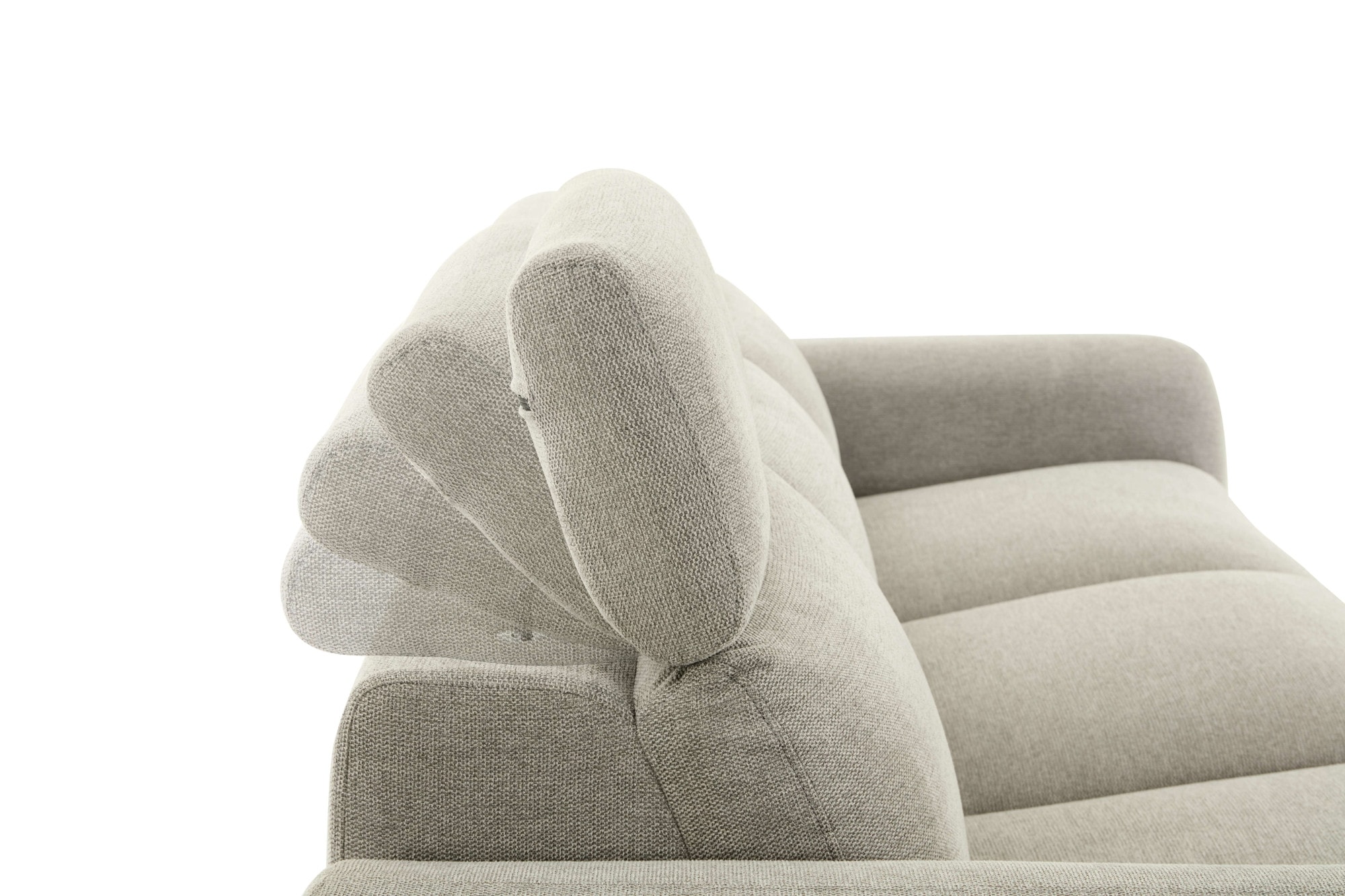 GOODproduct 3-places »SKAANE Struktur-Sofa, 229 cm, manuelle-u. elektrische Relaxfunktion« Fonction relaxation sur 2 sièges, dossier réglable, rembourrage à ressorts