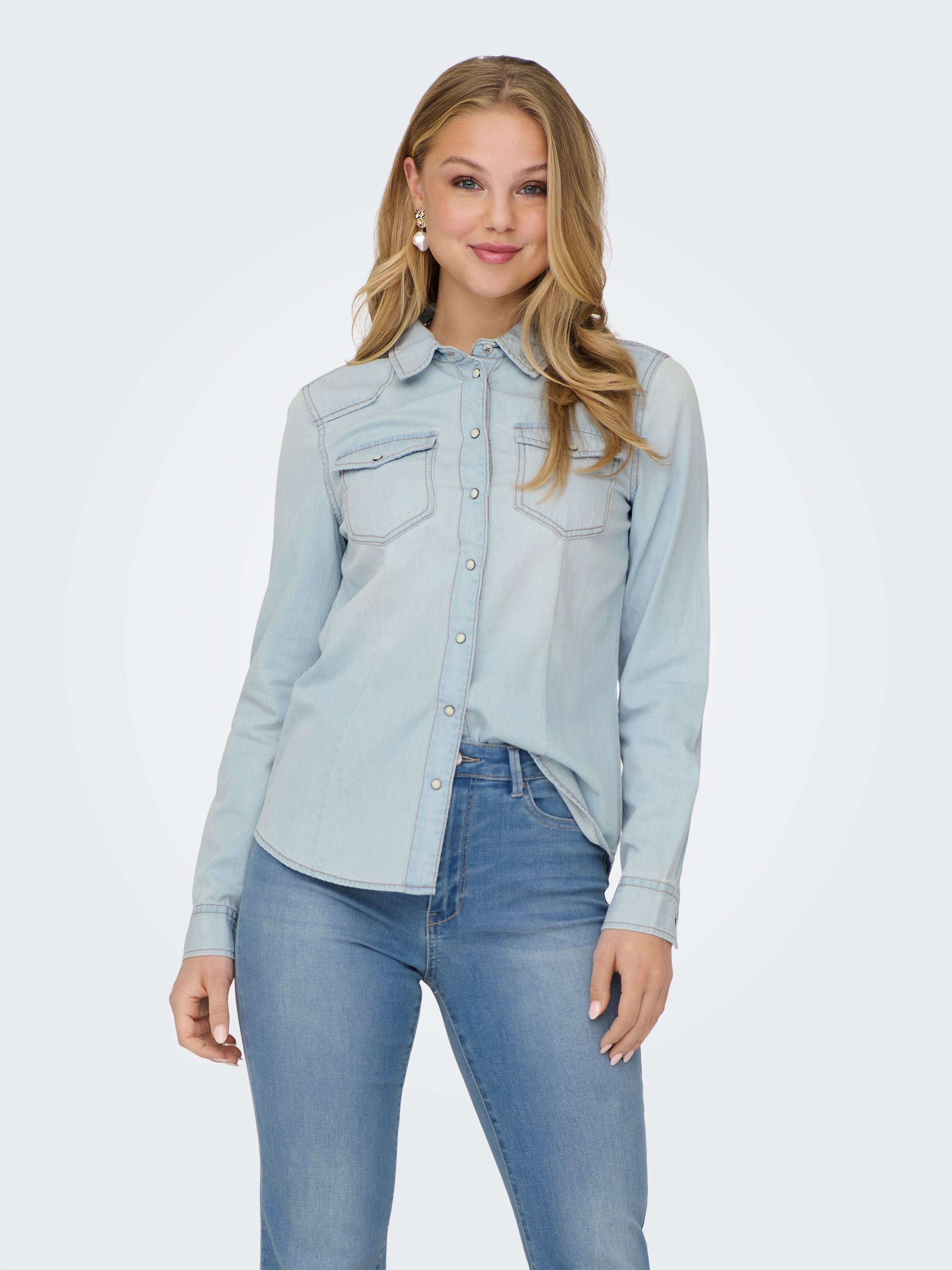 Image of ONLY Jeansbluse "ONLALEXA L/S DNM SHIRT FS NOOS"