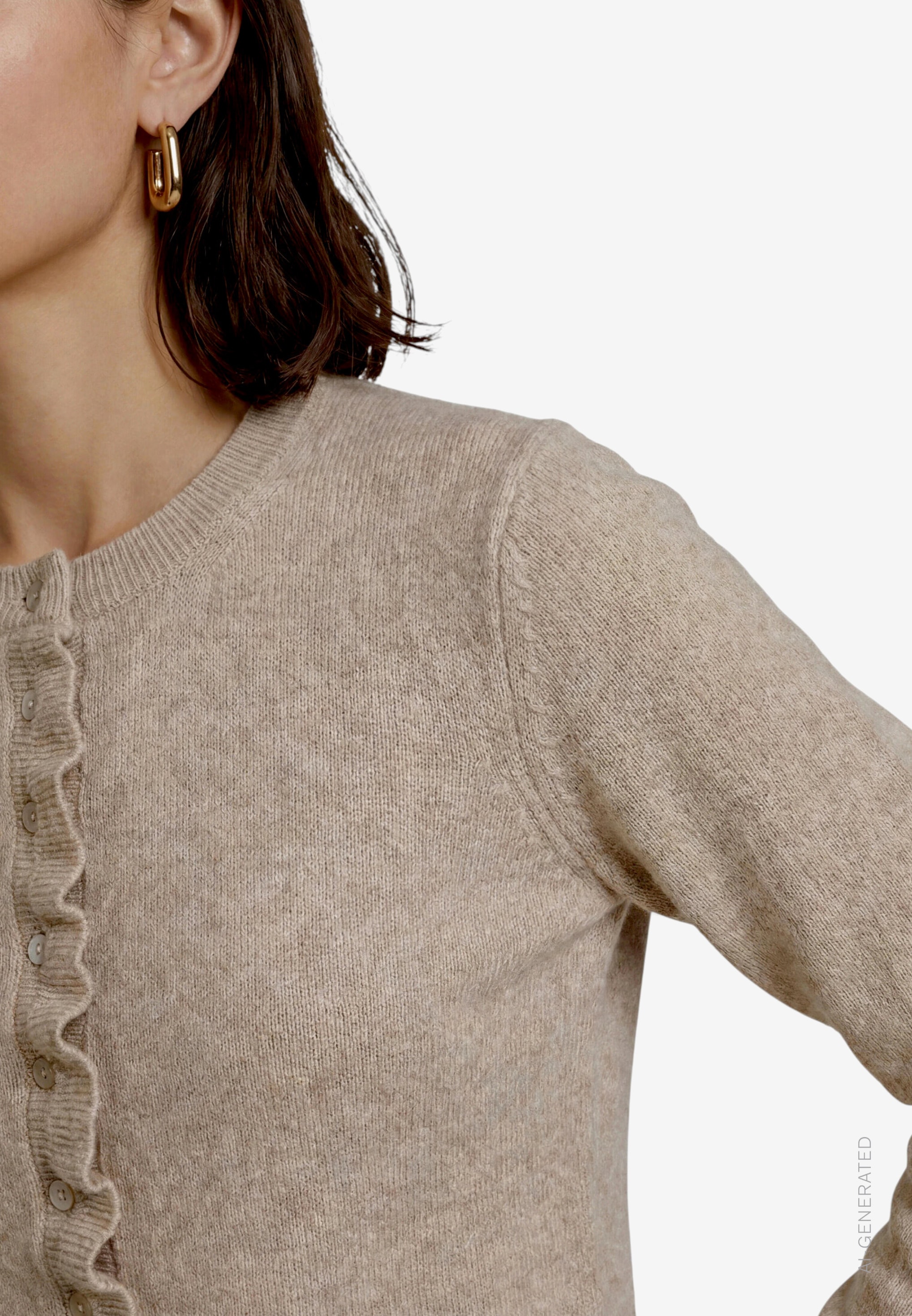 Zero Cardigan Strickjacke mit Rüschen