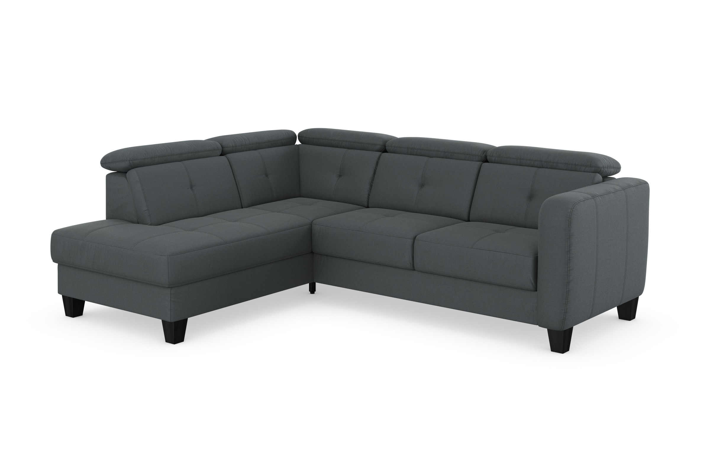 sit&more Ecksofa »Belluci L-Form« inklusive Federkern, wahlweise mit Bettfunktion und Bettkasten
