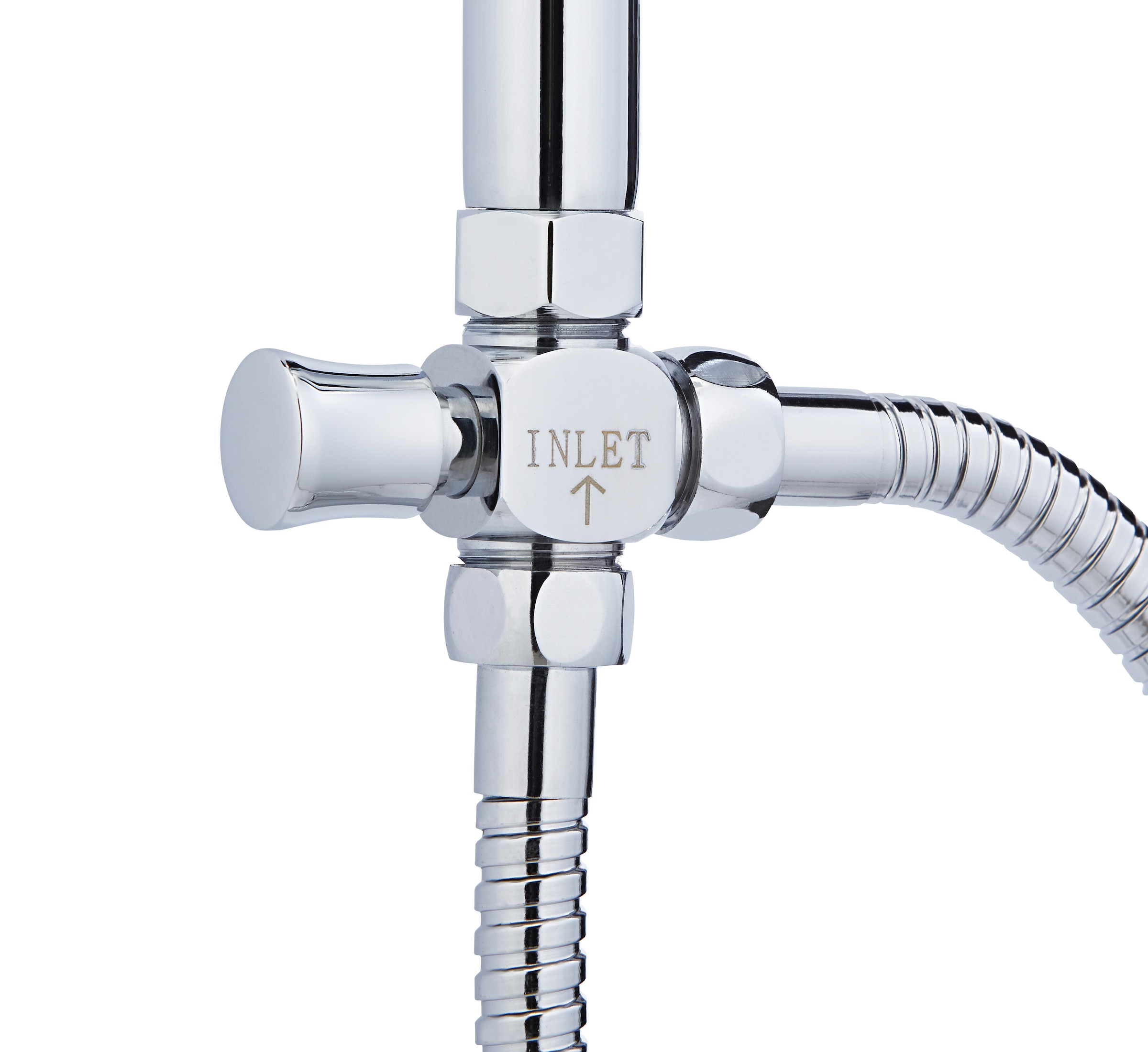 Schütte Brausegarnitur »Teneriffa« Set,  Überkopfbrausset Duschsystem Duschsäule Brauseset Regendusche, Chrom