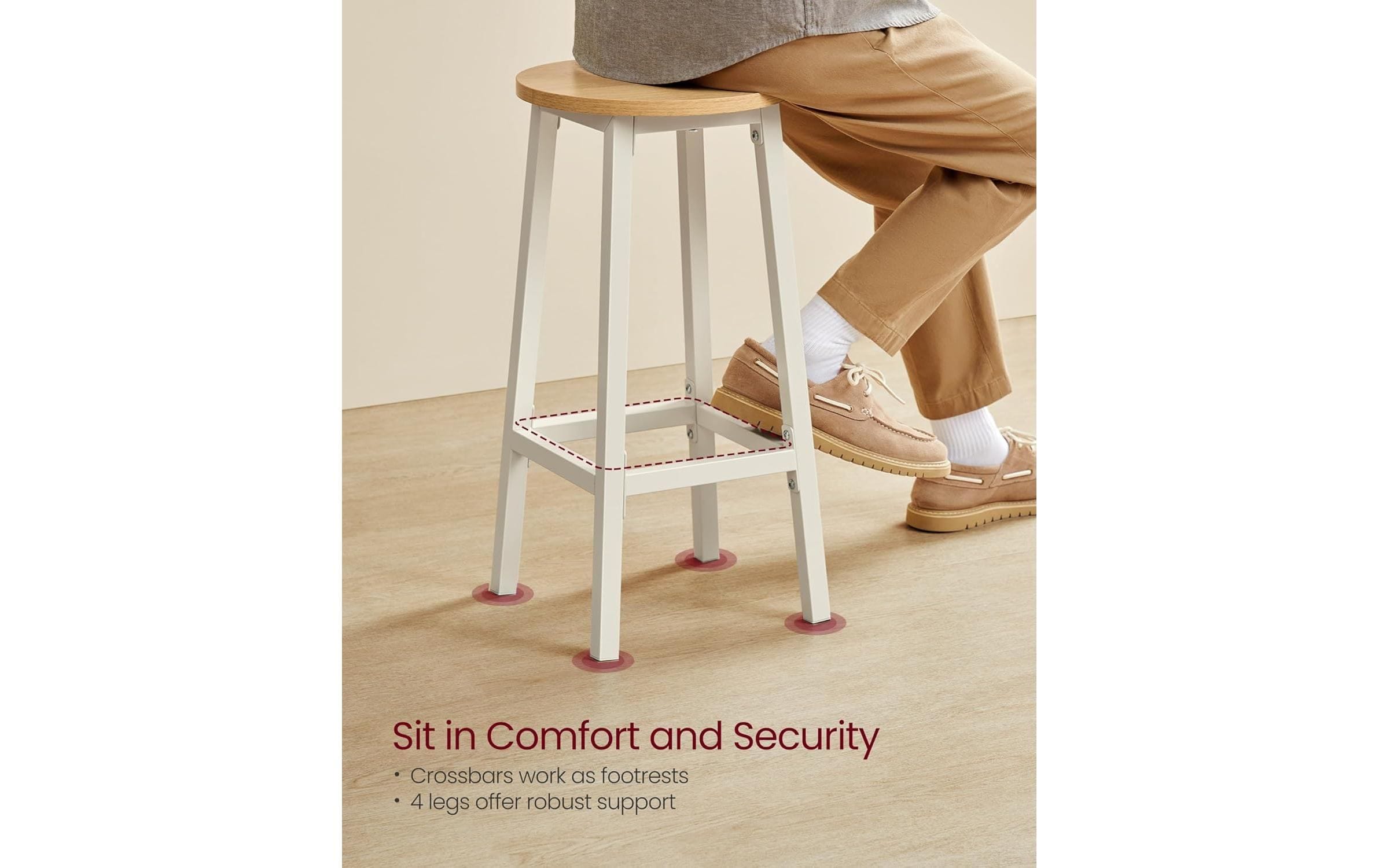 VASAGLE Barhocker »32 x 65 cm, 2er Set«