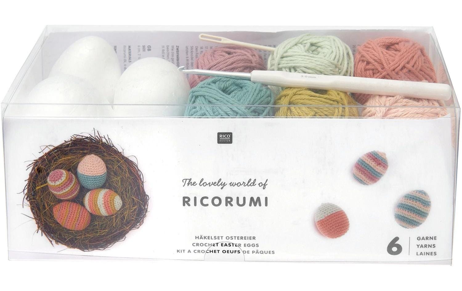 Rico-Design Verlag Kreativset »Häkeln Ricorumi Ostereier, Earthy«