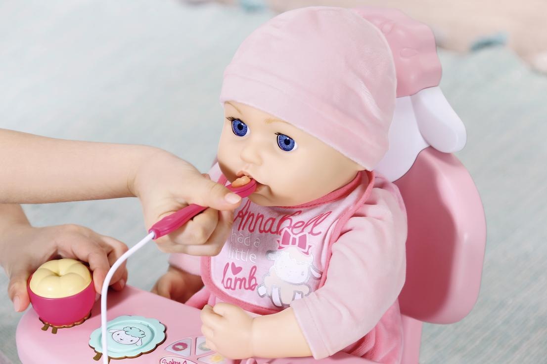 Baby Annabell Puppenhochstuhl »Lunch Time Tisch«, mit Licht- und Soundeffekten