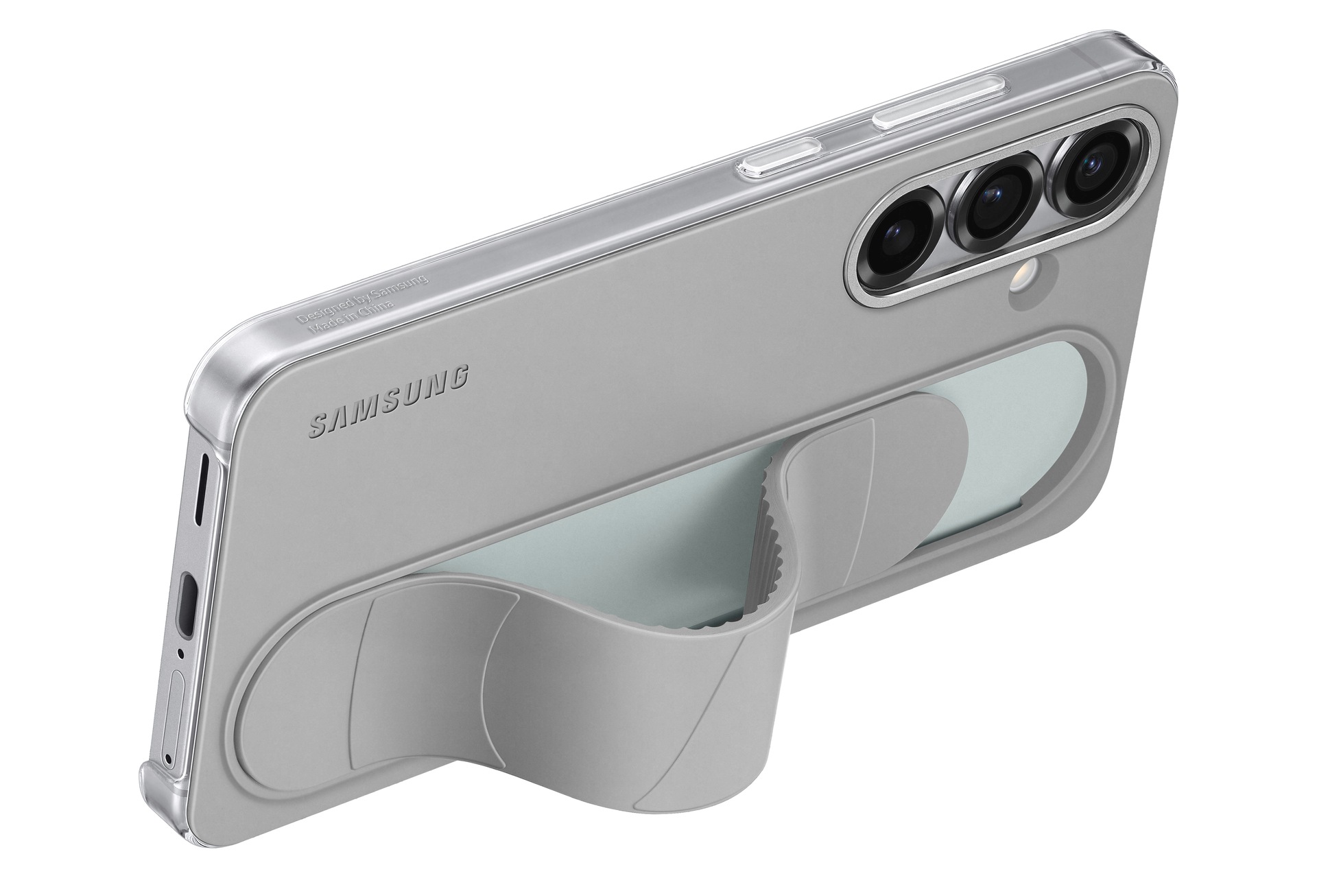 Samsung Handyhülle »Standing Grip Case für Samsung Galaxy S25«, Backcover, Schutzhülle, Handyschutzhülle, Case, Schutzcase, stossfest