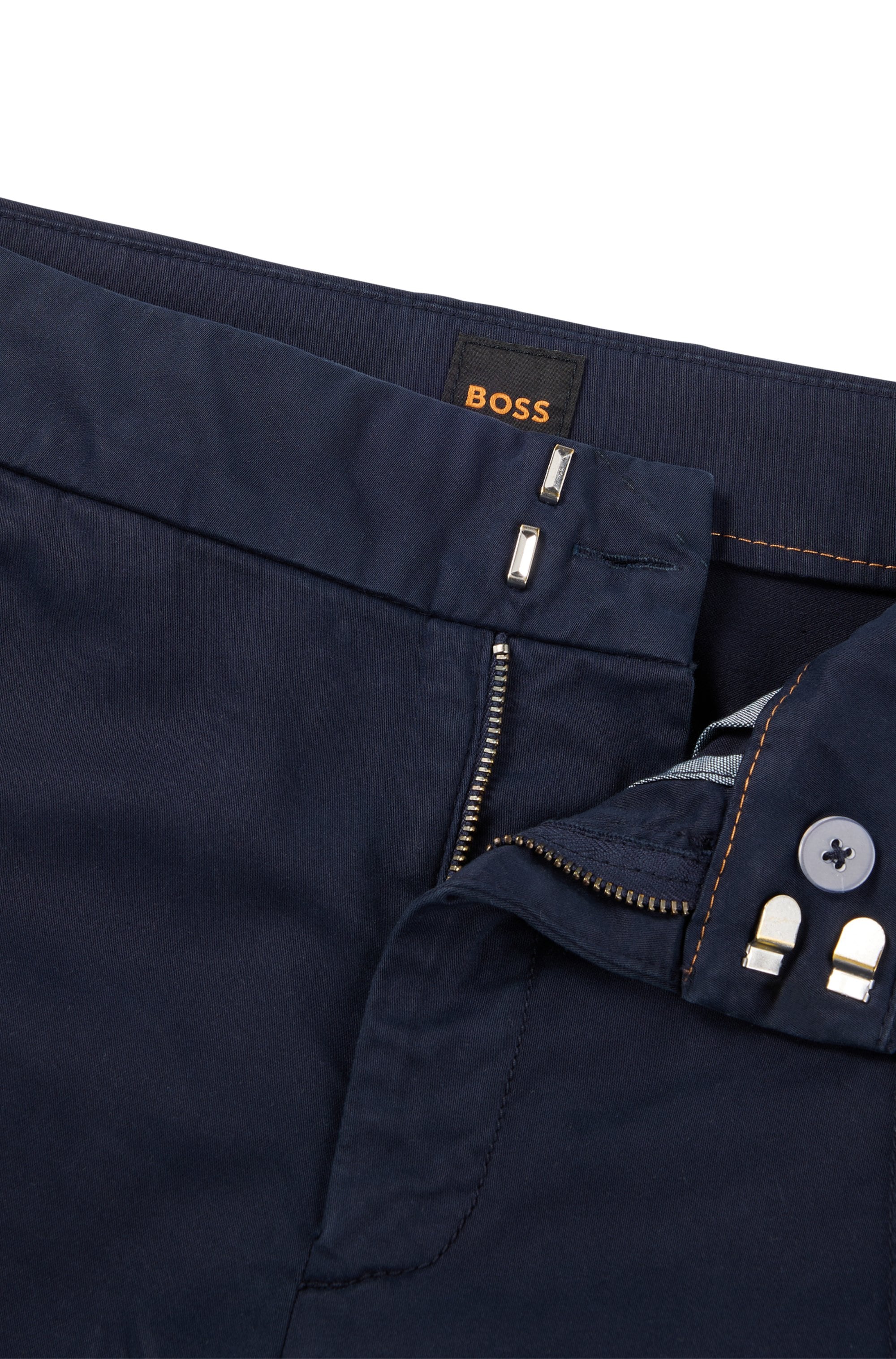 BOSS ORANGE Chinohose »C_Teresita1-D«, mit Schlitz am Saum