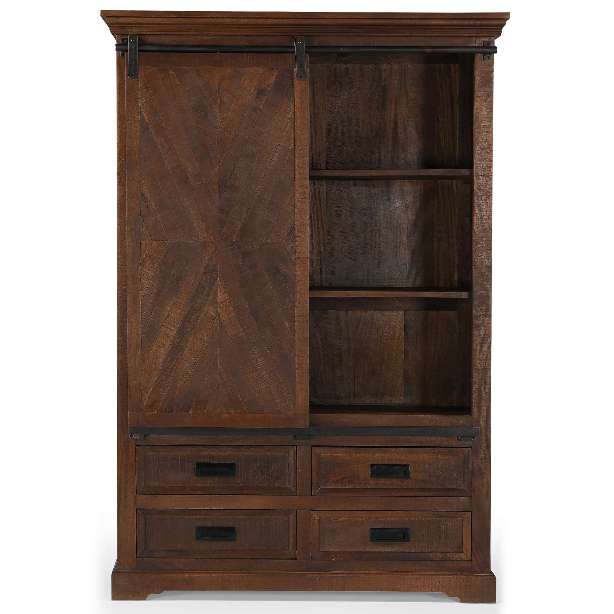 Home affaire Highboard »Don Barn« mit 1 Schiebetür, handgefertigt, Unika-Möbel, Breite 110 cm