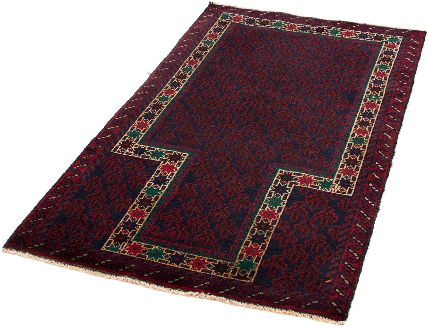 Image of morgenland Orientteppich »Belutsch - 142 x 83 cm - dunkelblau«, rechteckig, 8 mm Höhe, Wohnzimmer, Handgeknüpft, Einzelstück mit Zertifikat bei Ackermann Versand Schweiz