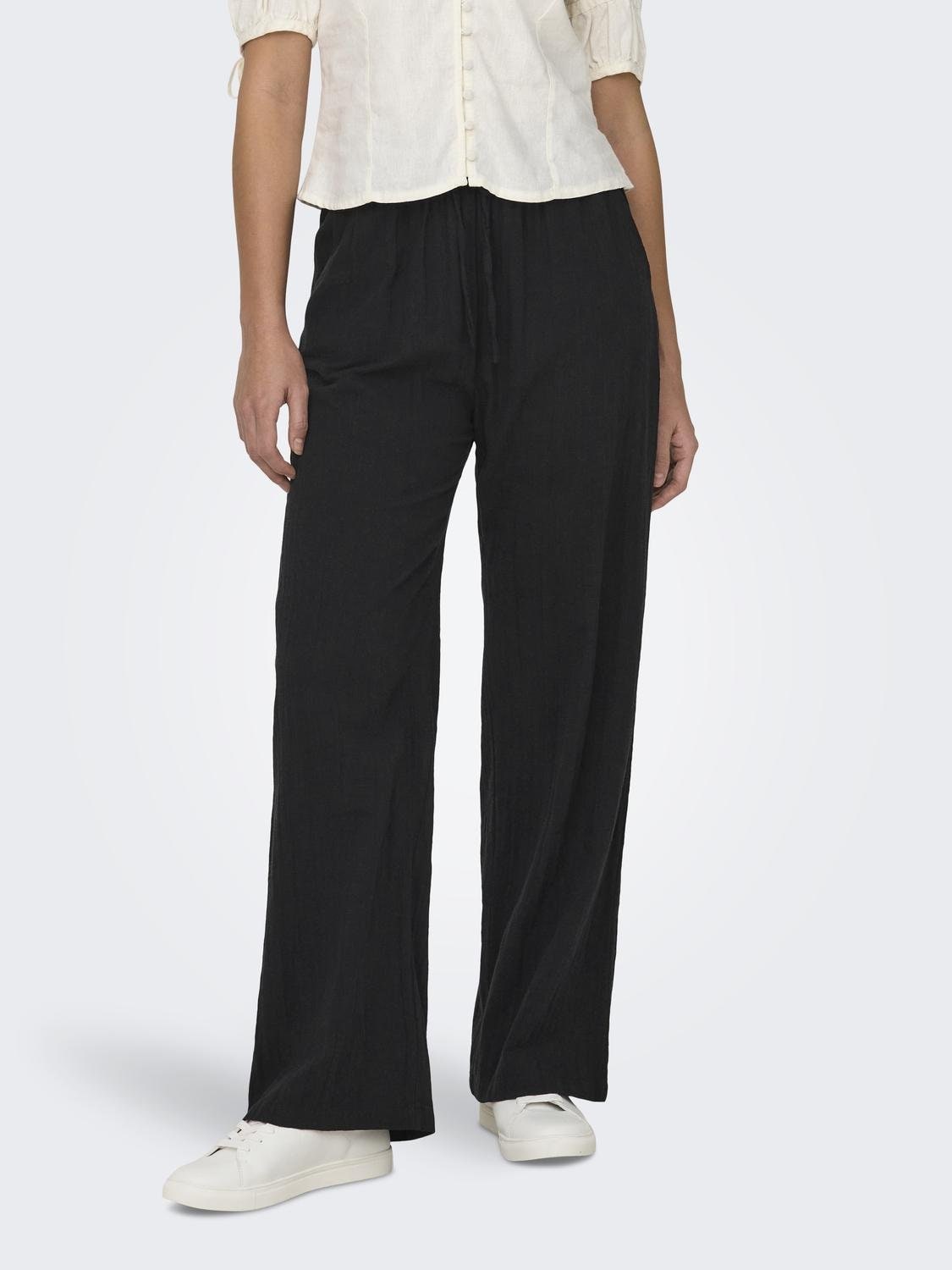 Image of ONLY Schlupfhose "ONLTIZANA COTTON LOOSE PANTS WVN NOOS"