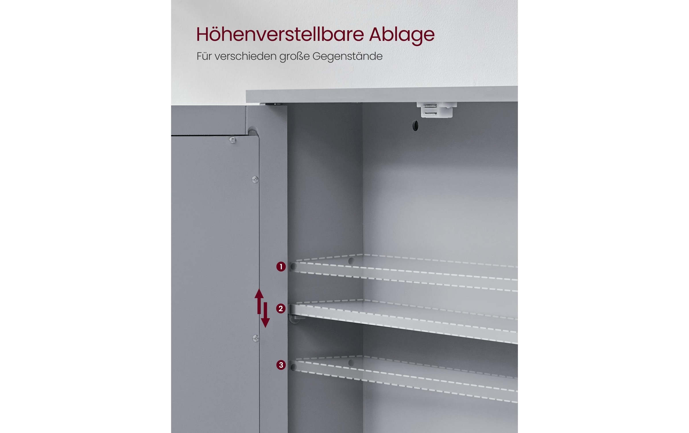 VASAGLE Spiegelschrank »MDF, 13 x 56.5 x 58.5 cm«
