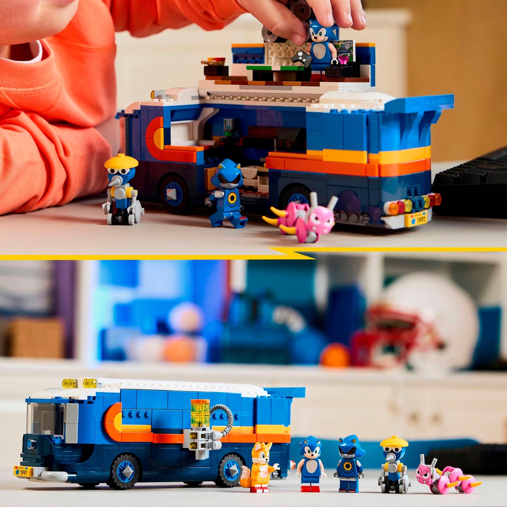 LEGO® Pions de construction »Team Sonics Kommando-Truck (77006), LEGO Sonic« fabriqué en Europe