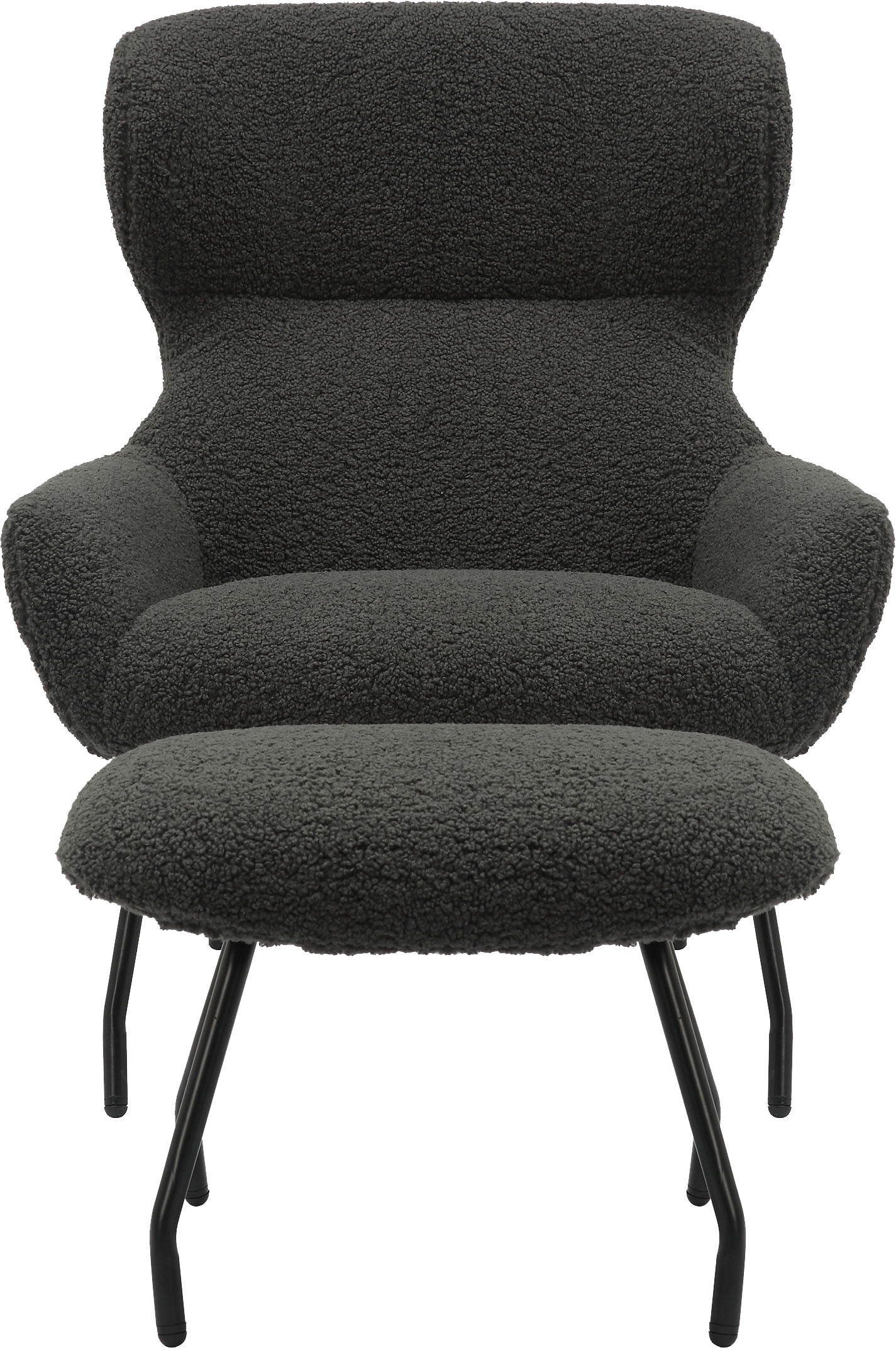 SalesFever Sessel »Orlando Bequemer Sessel zum Entspannen«, (Set, 2 St.), mit Bezug in Teddyfelloptik