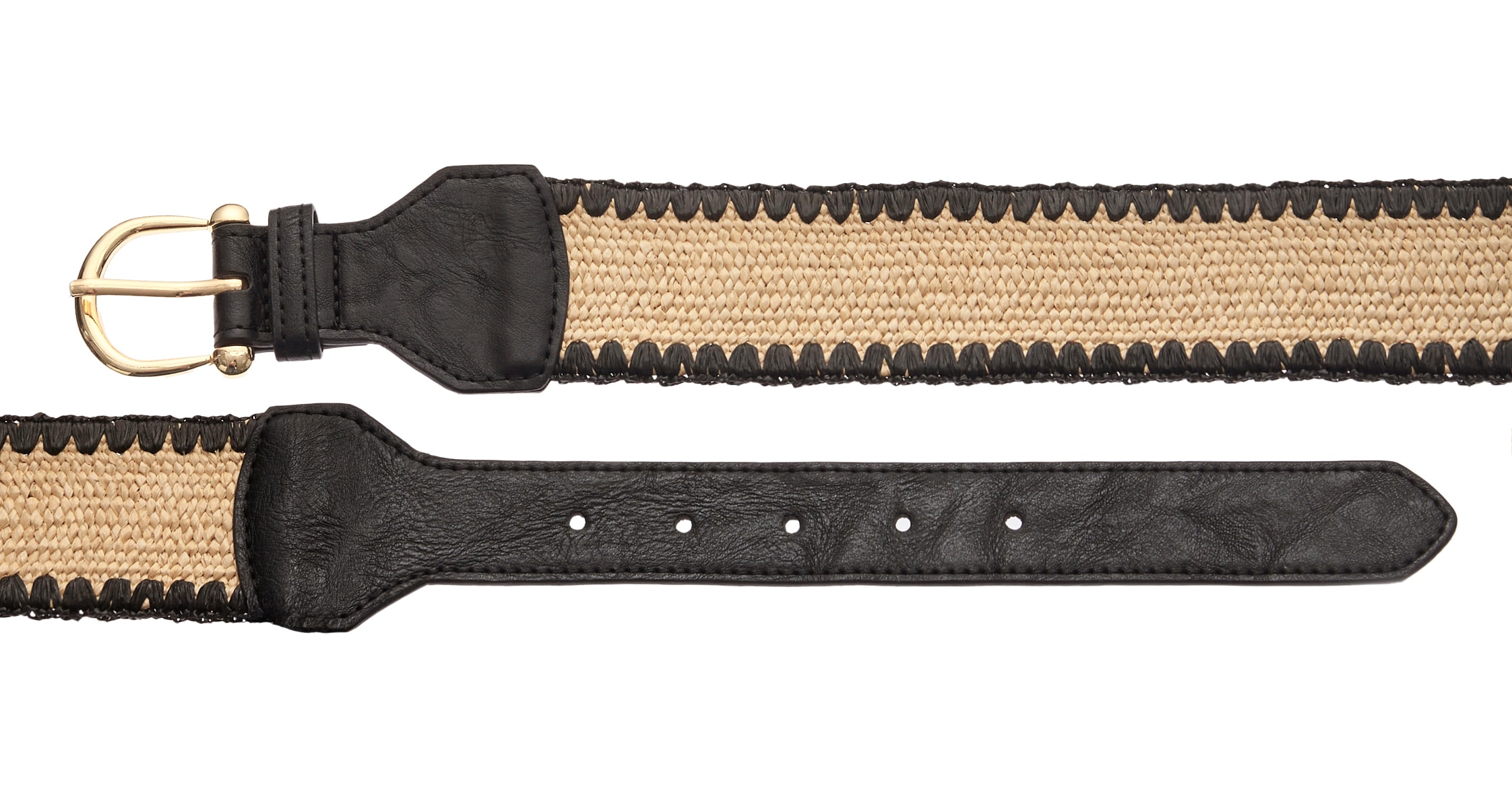 LASCANA Ceinture de taille »Stretchgürtel, Bauchgürtel, elastischer Gürtel für Kleid & Overall« in moderner Bast-Optik mit Shaping-Effekt dank elastischem Material