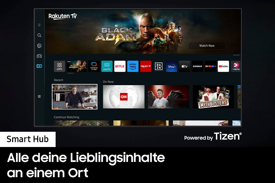 Samsung LED-Fernseher, 125 cm/50 Zoll, Smart-TV, 100% Farbvolumen mit Quantum Dots,Quantum HDR,AirSlim,Gaming Hub