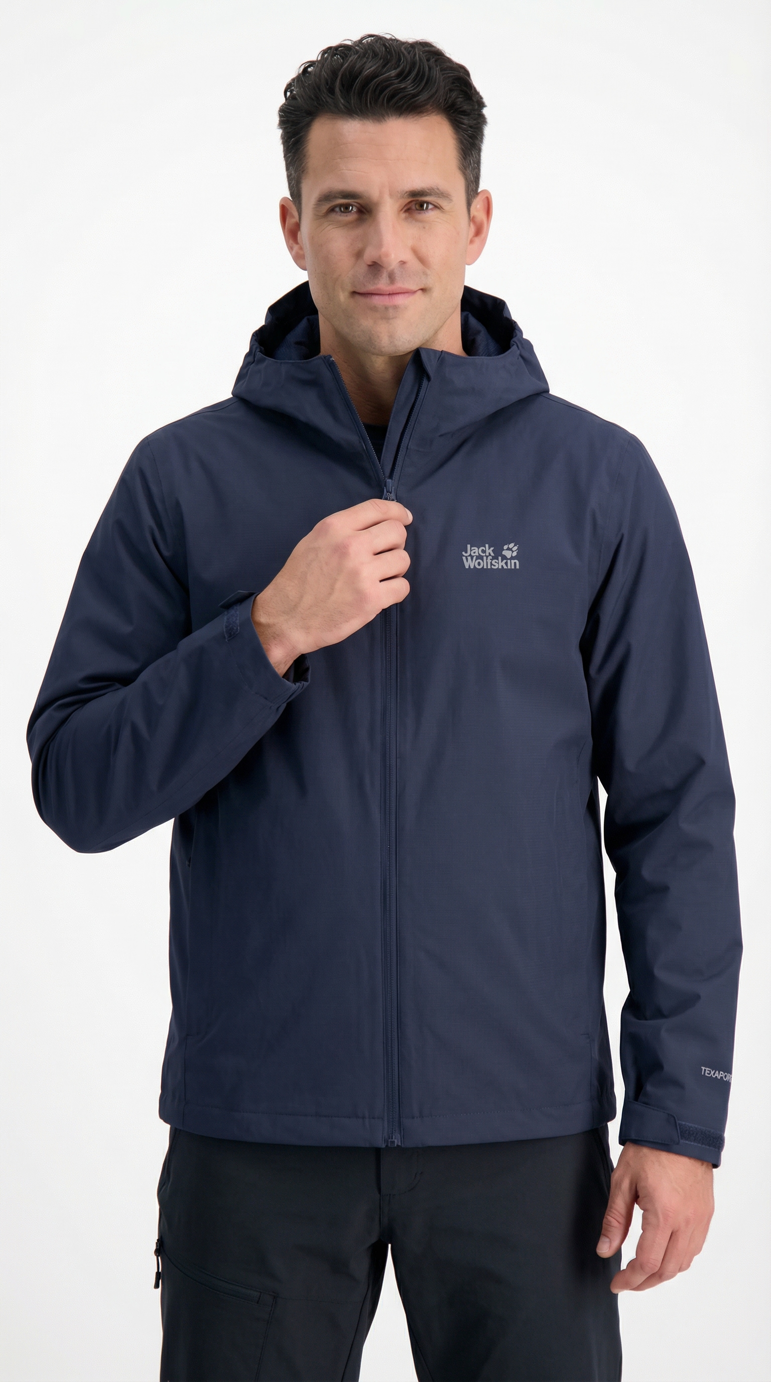 Image of Jack Wolfskin Regenjacke "OUTROVERT 2L JKT M" mit Kapuze mit Kapuze, atmungsaktiv, wasserdicht