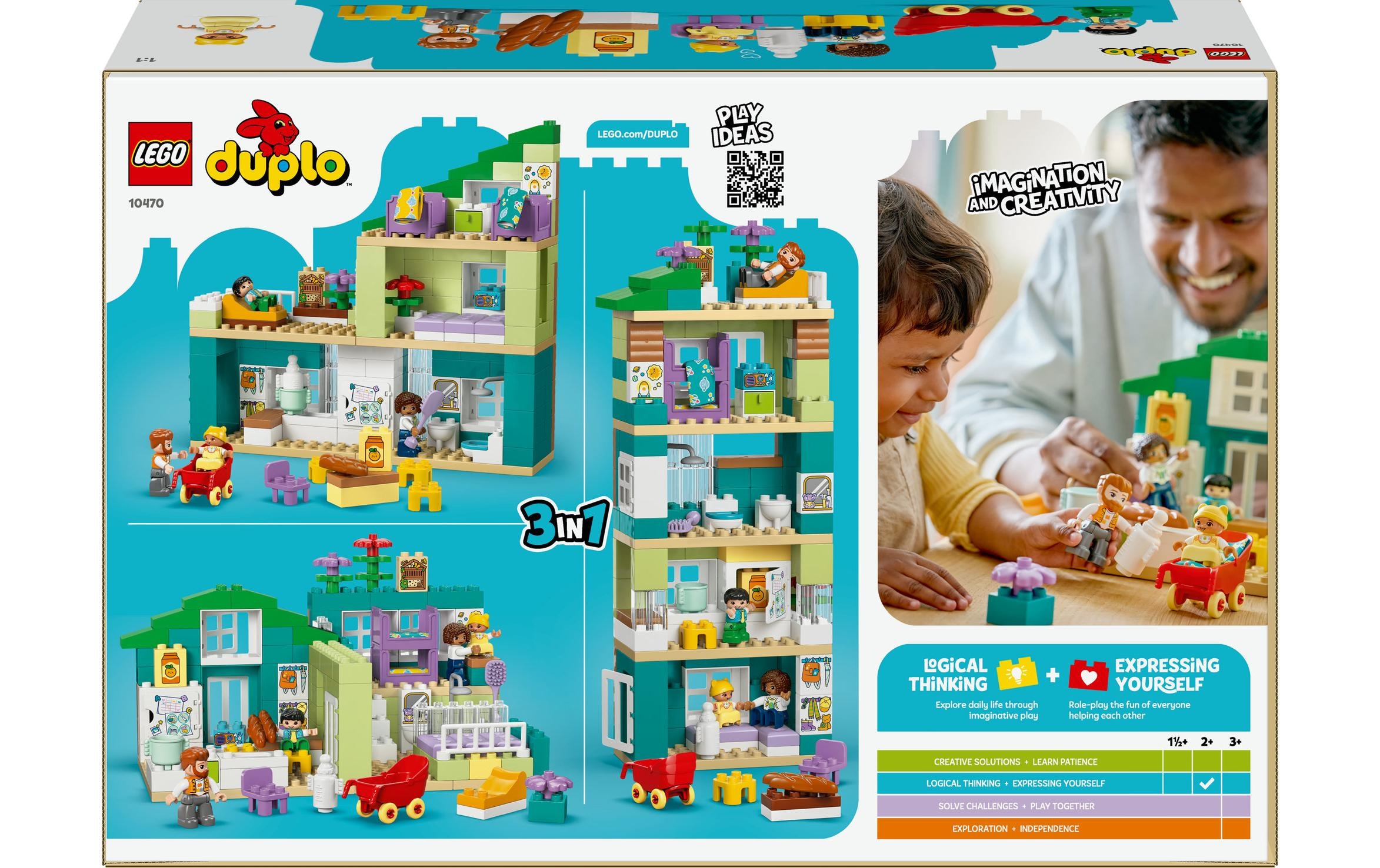 LEGO® Pions de construction »DUPLO® Modernes Familienhaus mit Figuren 3-in-1 10470«