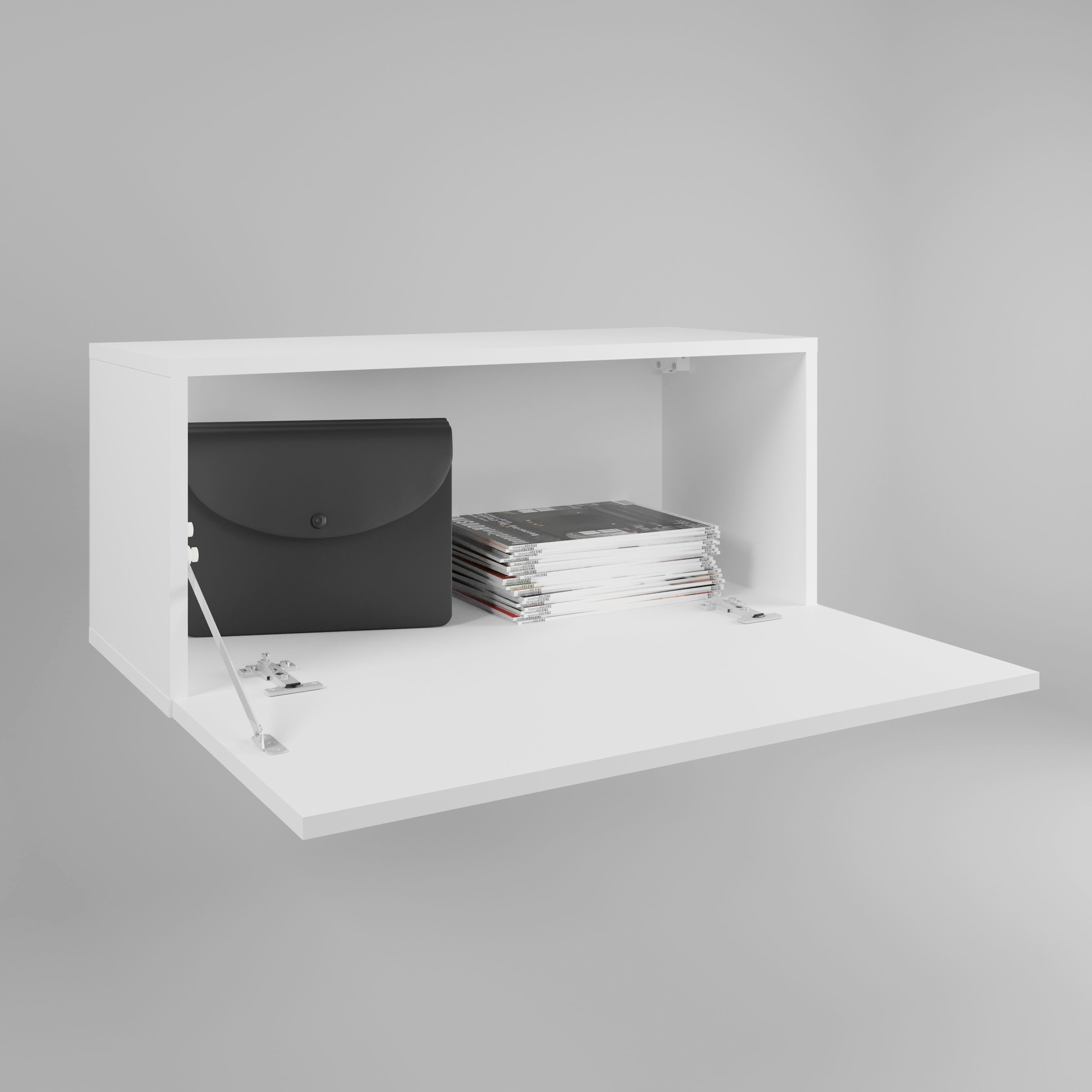 GOODproduct Armoire vestiaire »Paris« petite armoire murale 70 cm de large, 1 rabat