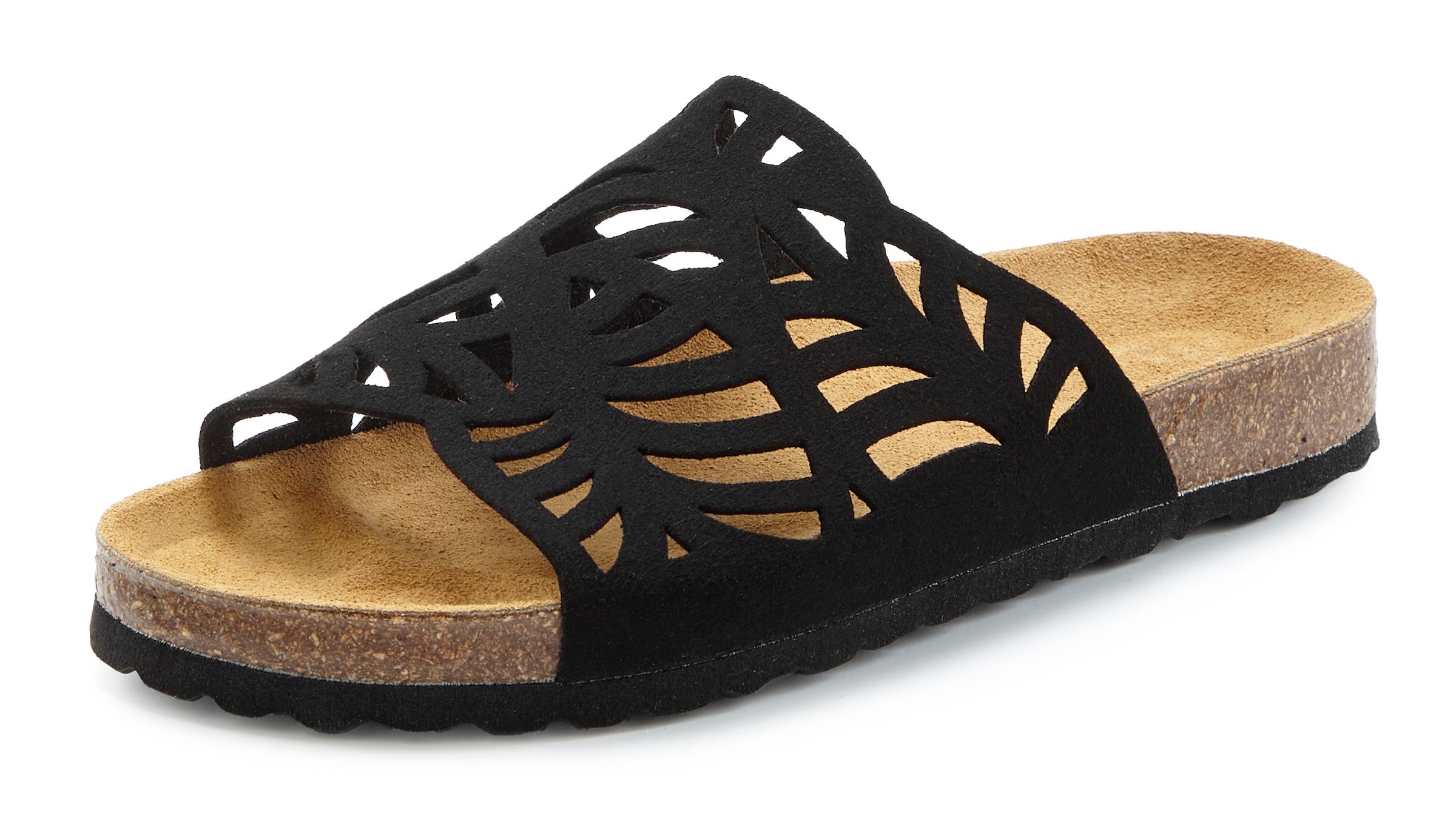 Vivance Pantolette »Mule, offener Schuh, Sandale, Sandalette, Sommerschuh,«  NEU mit Korkfussbett und Lederanteil