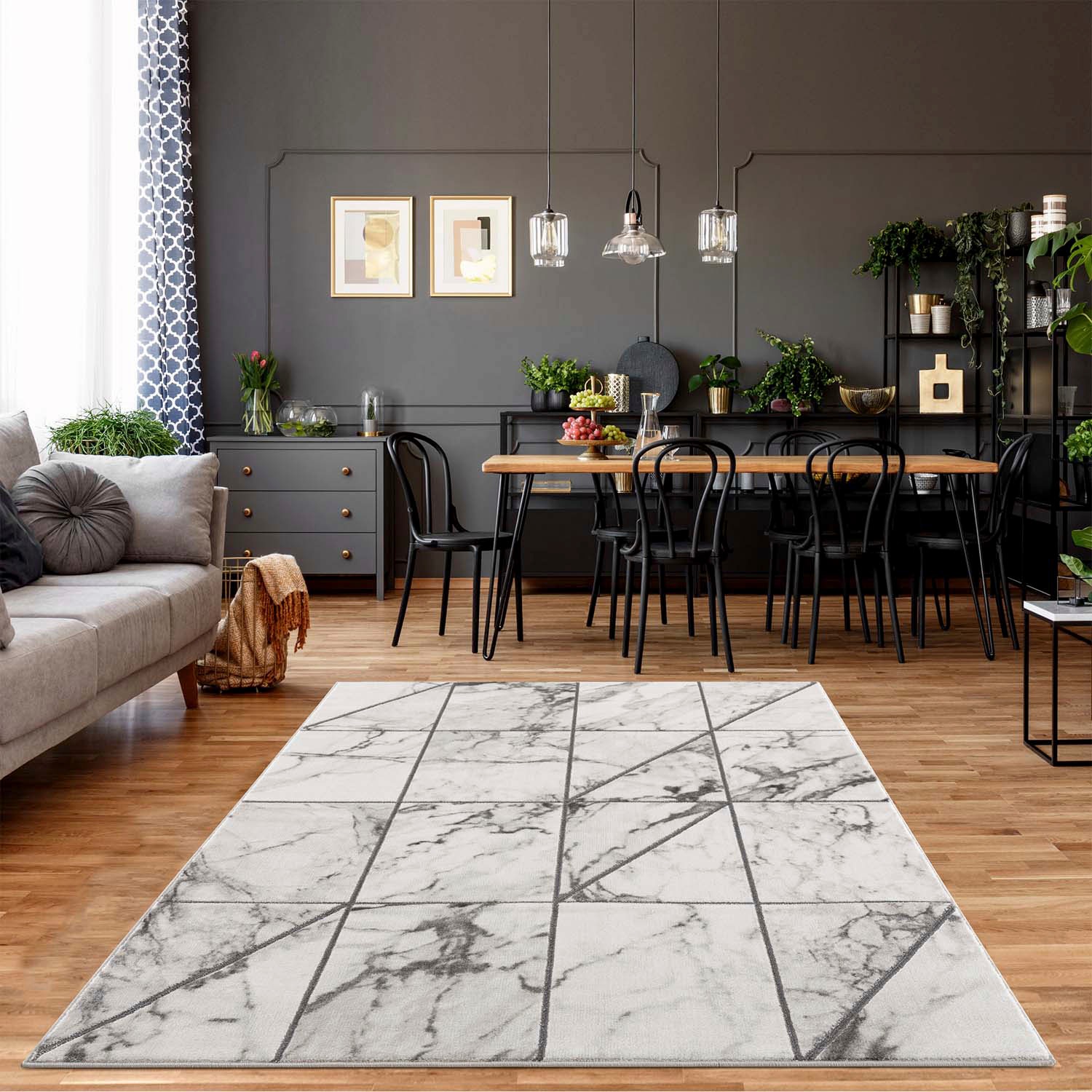 Image of Carpet City Teppich "Noa 9288" rechteckig 11 mm Höhe Kurzflor, Modern, Weicher For, Pflegeleicht