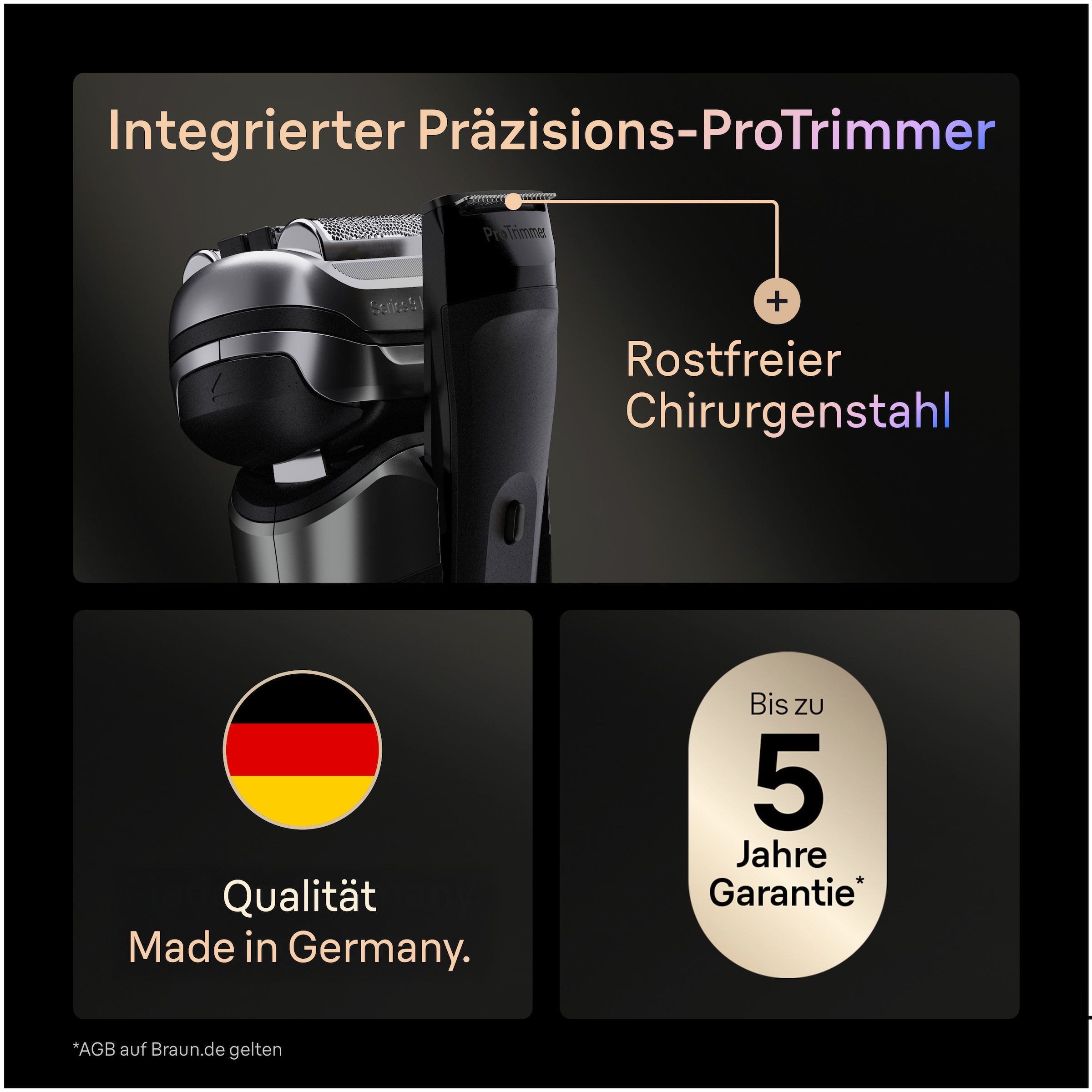 Braun Elektrorasierer »Series 9 9675cc« Smart Care Center integrierter Präzisionstrimmer 5+1 ultradünne Präzisionsklingen, Ladeetui, 6-in-1 SmartCare Center