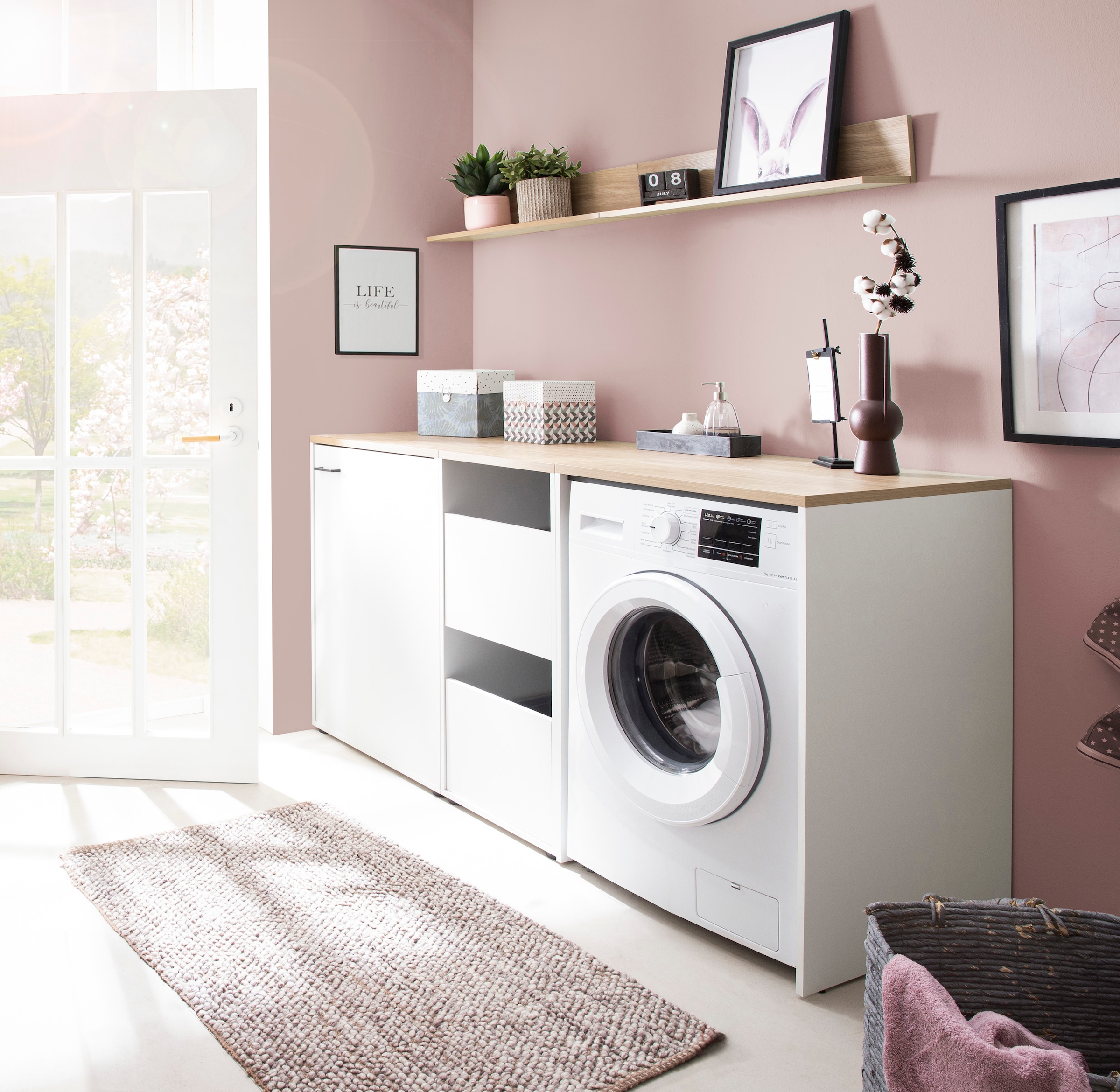 Schildmeyer Wandregal »Solea« Breite 80 cm, Dekor mit fühlbarer Holzstruktur