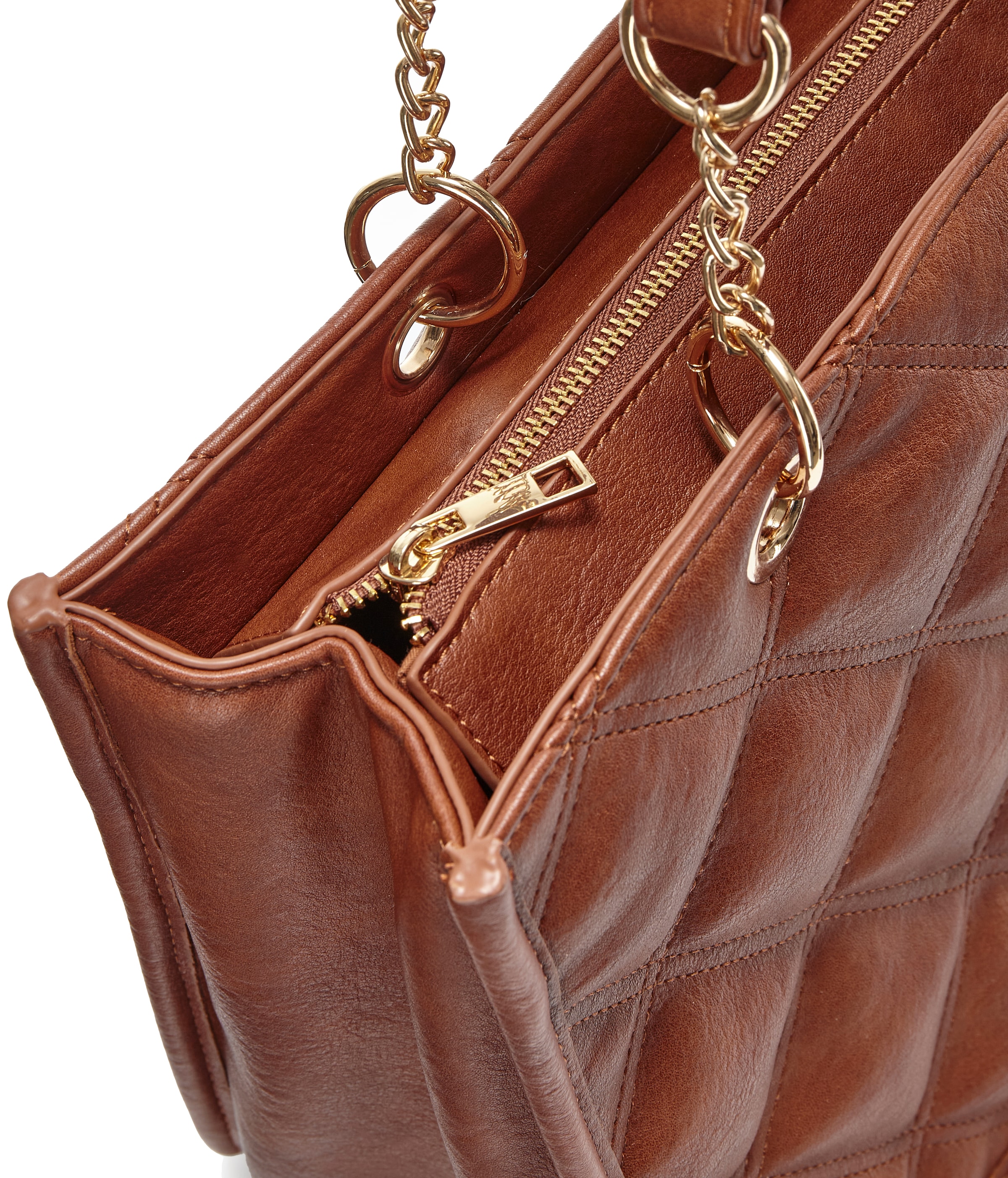 Vivance Sac à main »Henkeltasche, Schultertasche, Minibag, Damentasche« mit modischer Steppung und Ketten-Details VEGAN