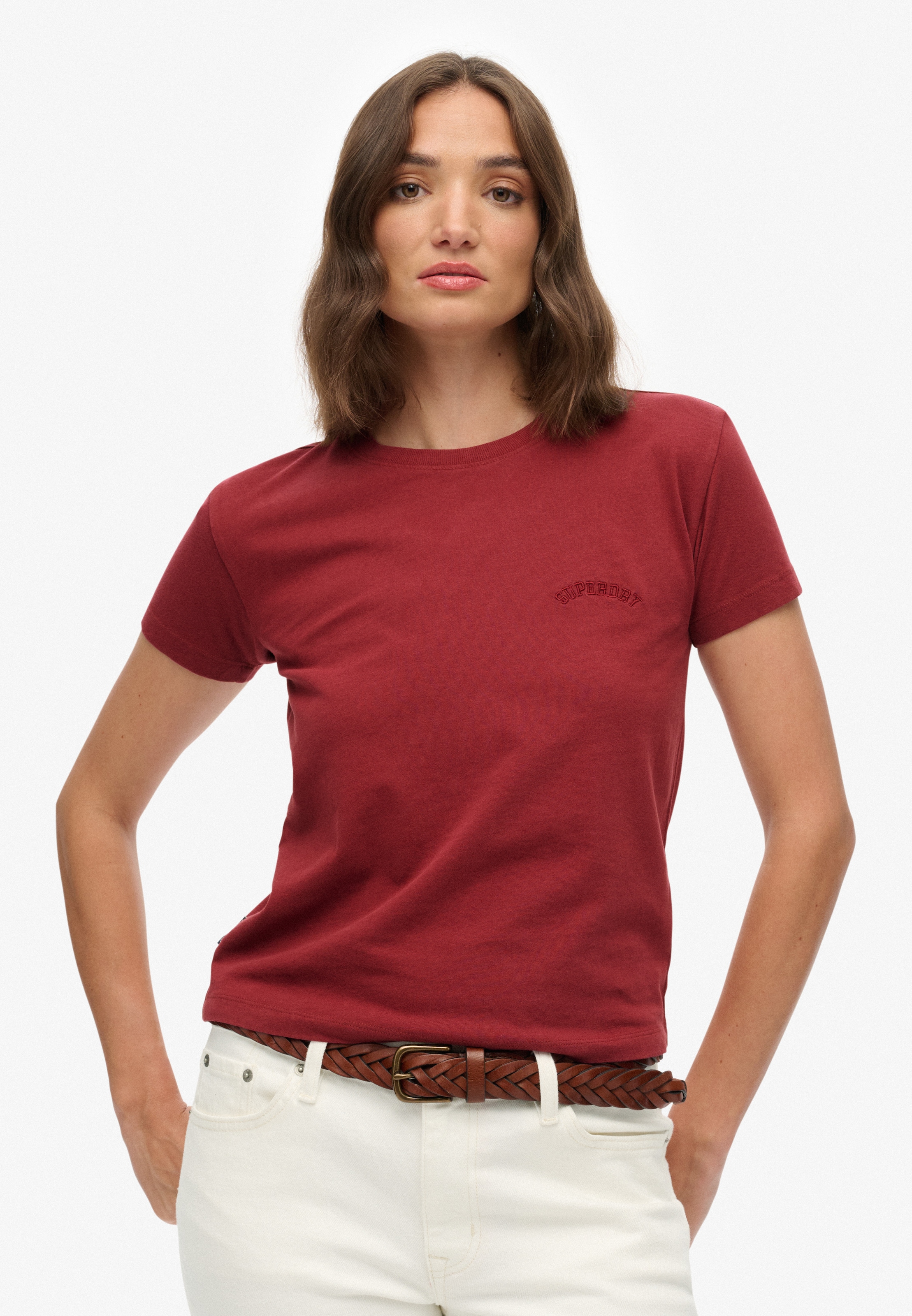 Image of Superdry Kurzarmshirt "SU-ESSENTIAL LOGO 90S T SHIRT" angenehmes Tragegefühl durch besonders weiche Haptik