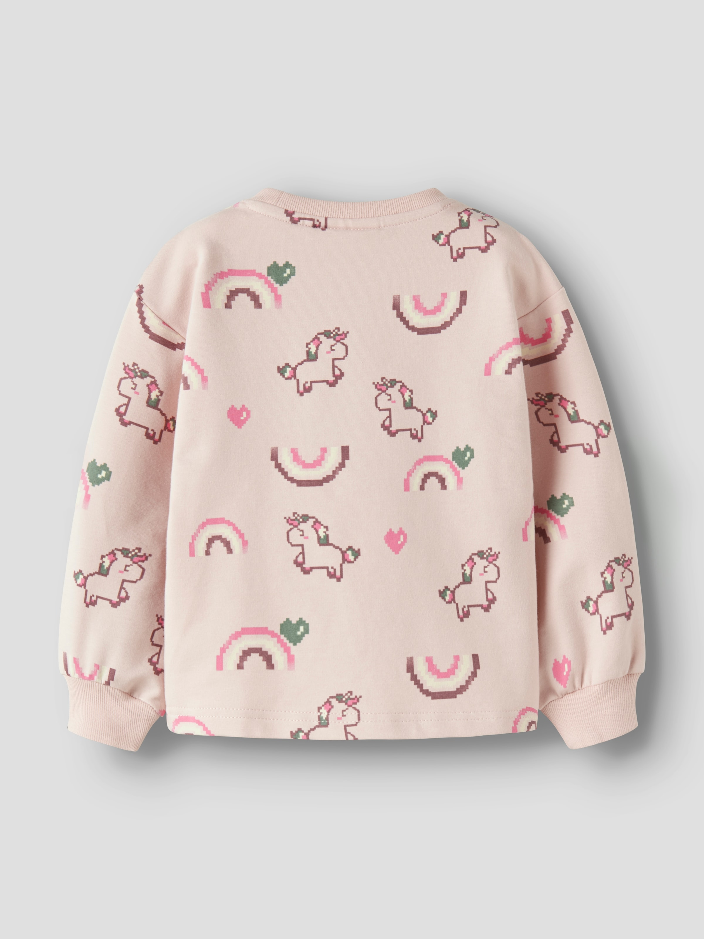Name It Sweat-shirt »NMFLILITH LS RLX SWEAT UNB BOX«, mélange de coton, imprimé intégral
