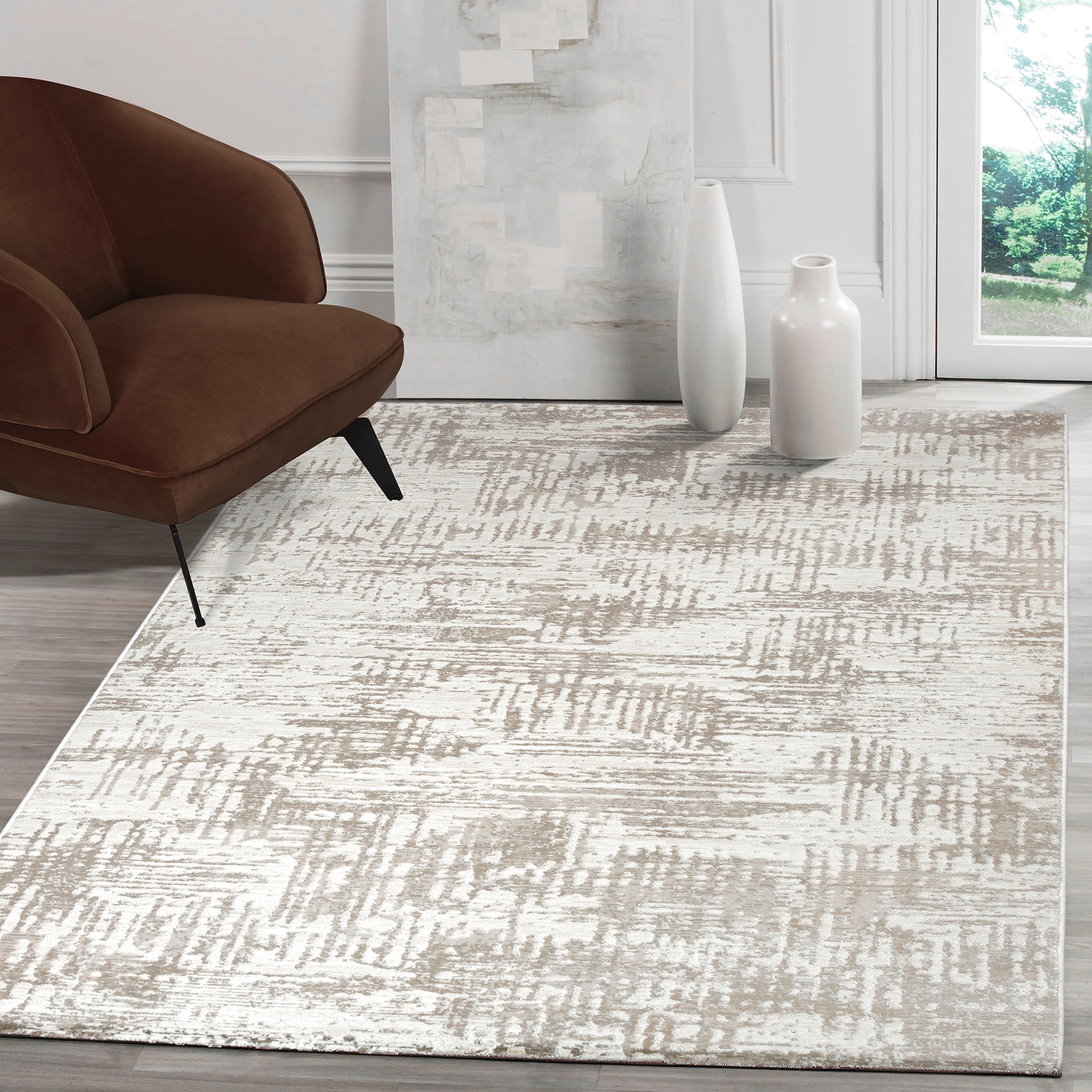 Image of Sanat Teppich "Harmony 3215, auch als Läufer und rund" rechteckig 12 mm Höhe Wohnzimmer, Kurzflor, modern, abtrakt, Schlafzimmer