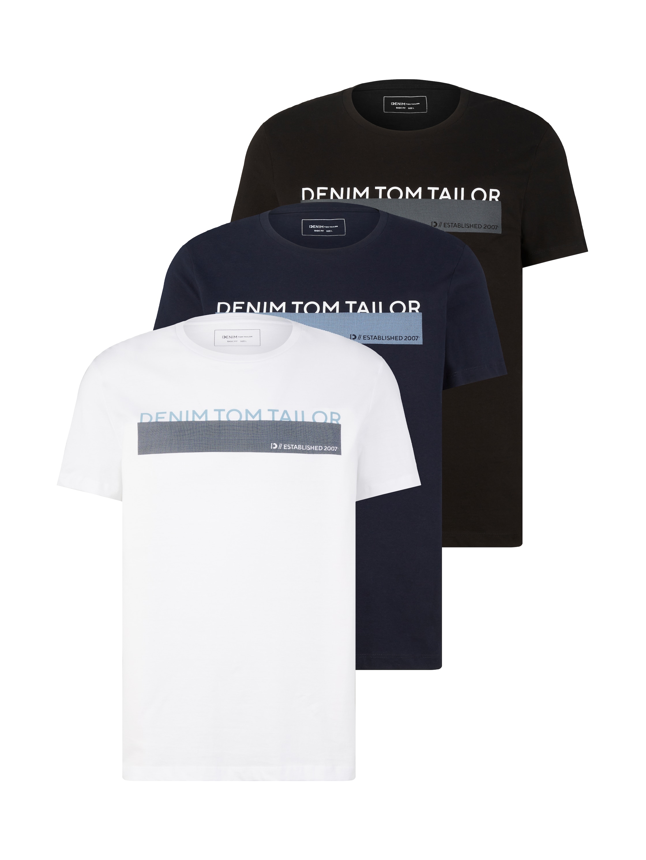 TOM TAILOR Denim T-Shirt, in verschiedenen Farben